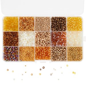 Champagne Mix Glass Seed Beads by Bead Landing®