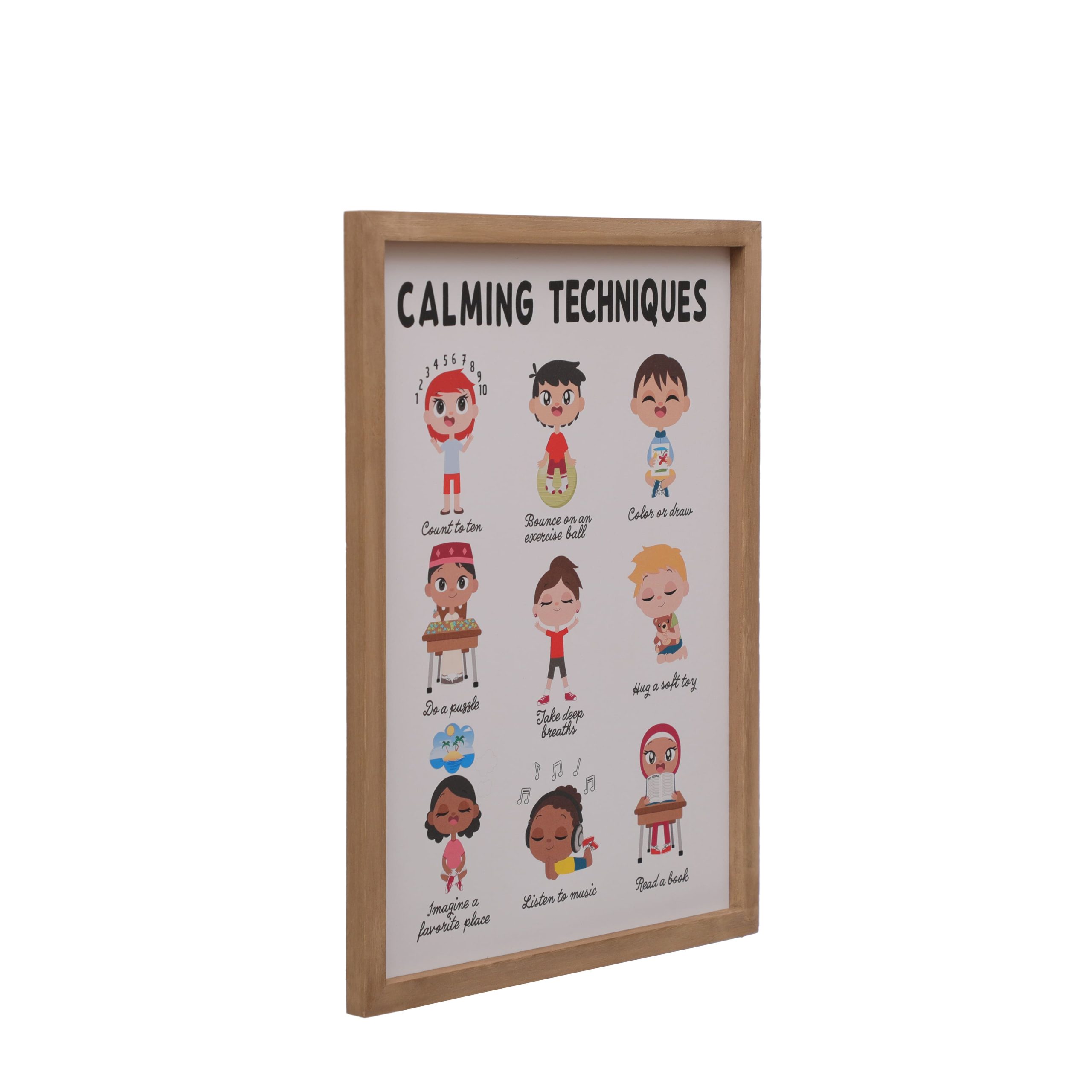 Class Rules! 12" x 16" Calming Techniques Wall Décor by B2C™ - Image 2