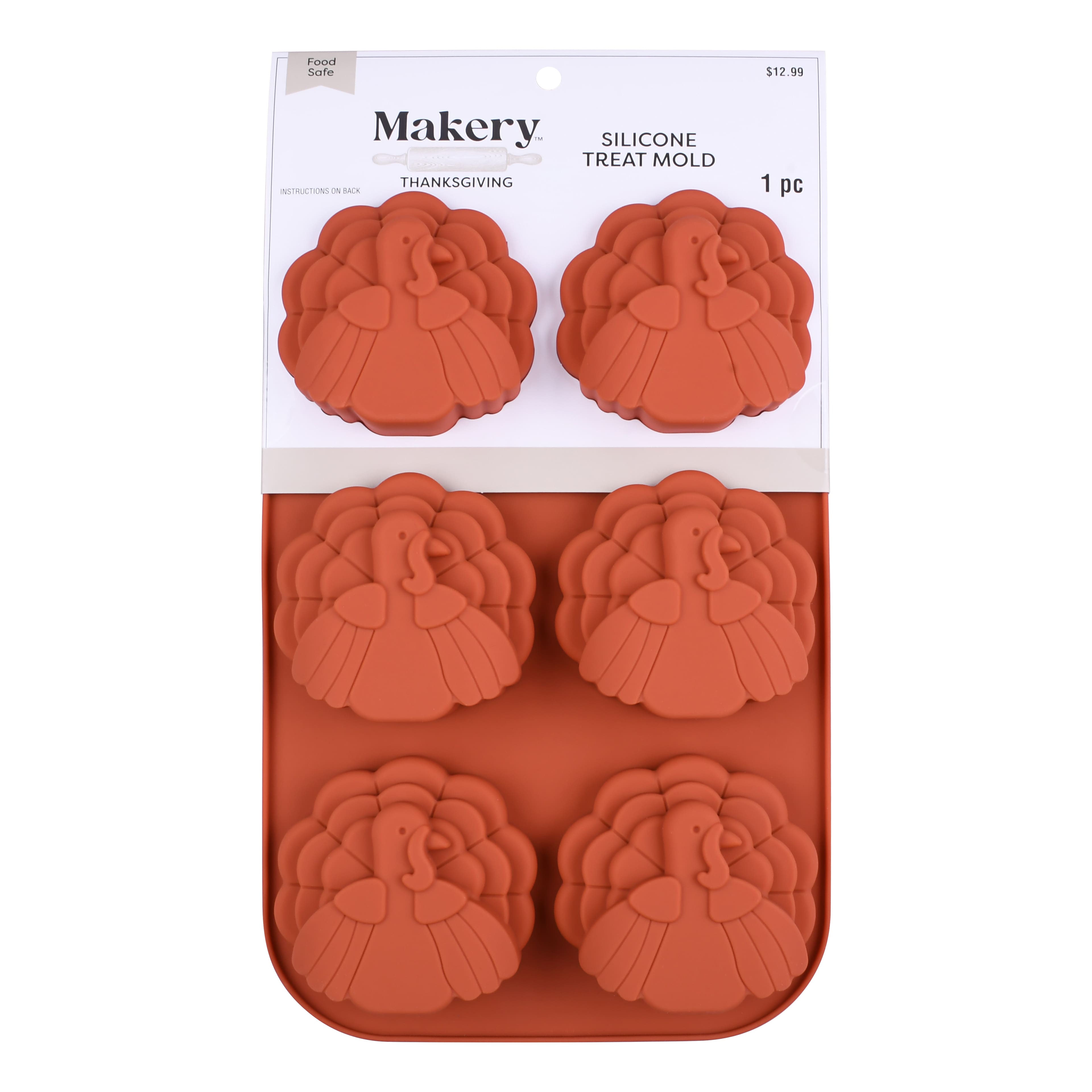 Thanksgiving Turkey Silicone Treat Mold by Makery™