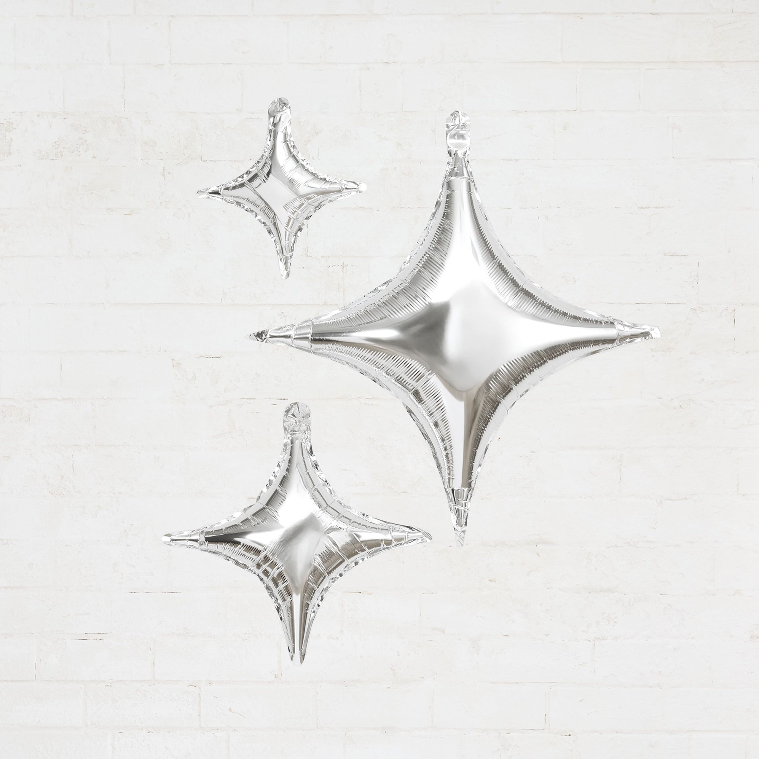 4-Pointed Star Foil Balloons Set by Celebrate It™