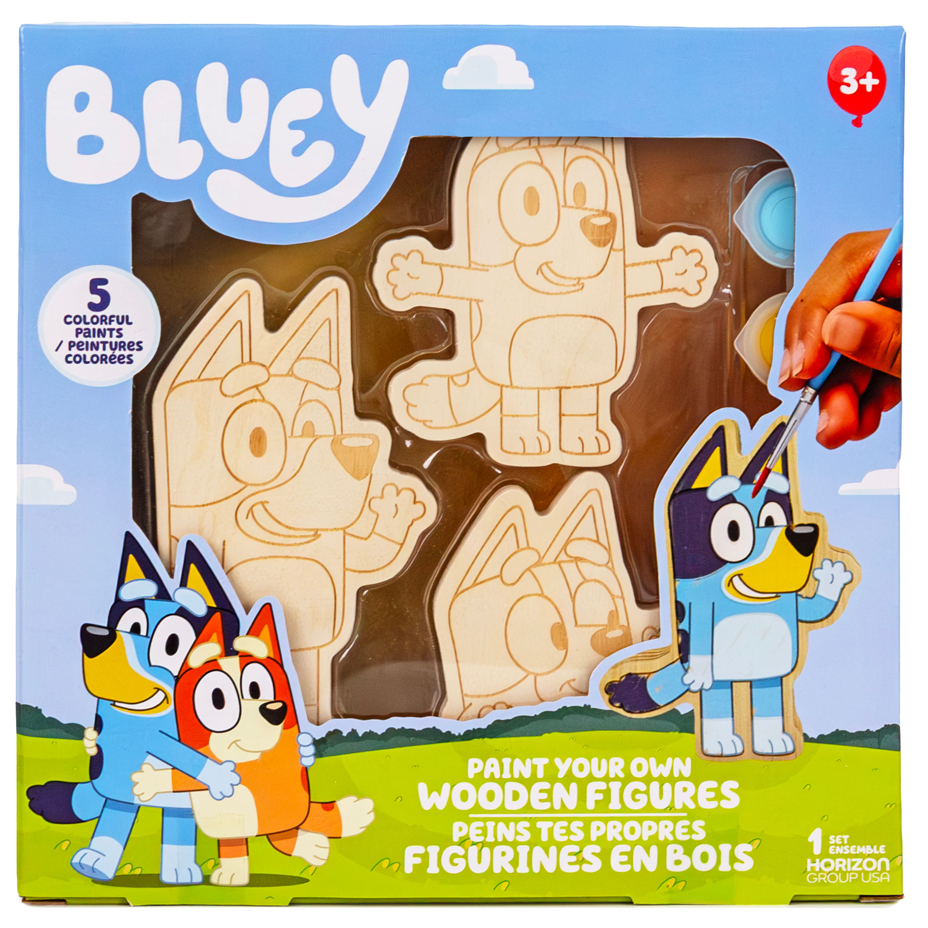 Bluey Paint Your Own Wooden Figures Kit