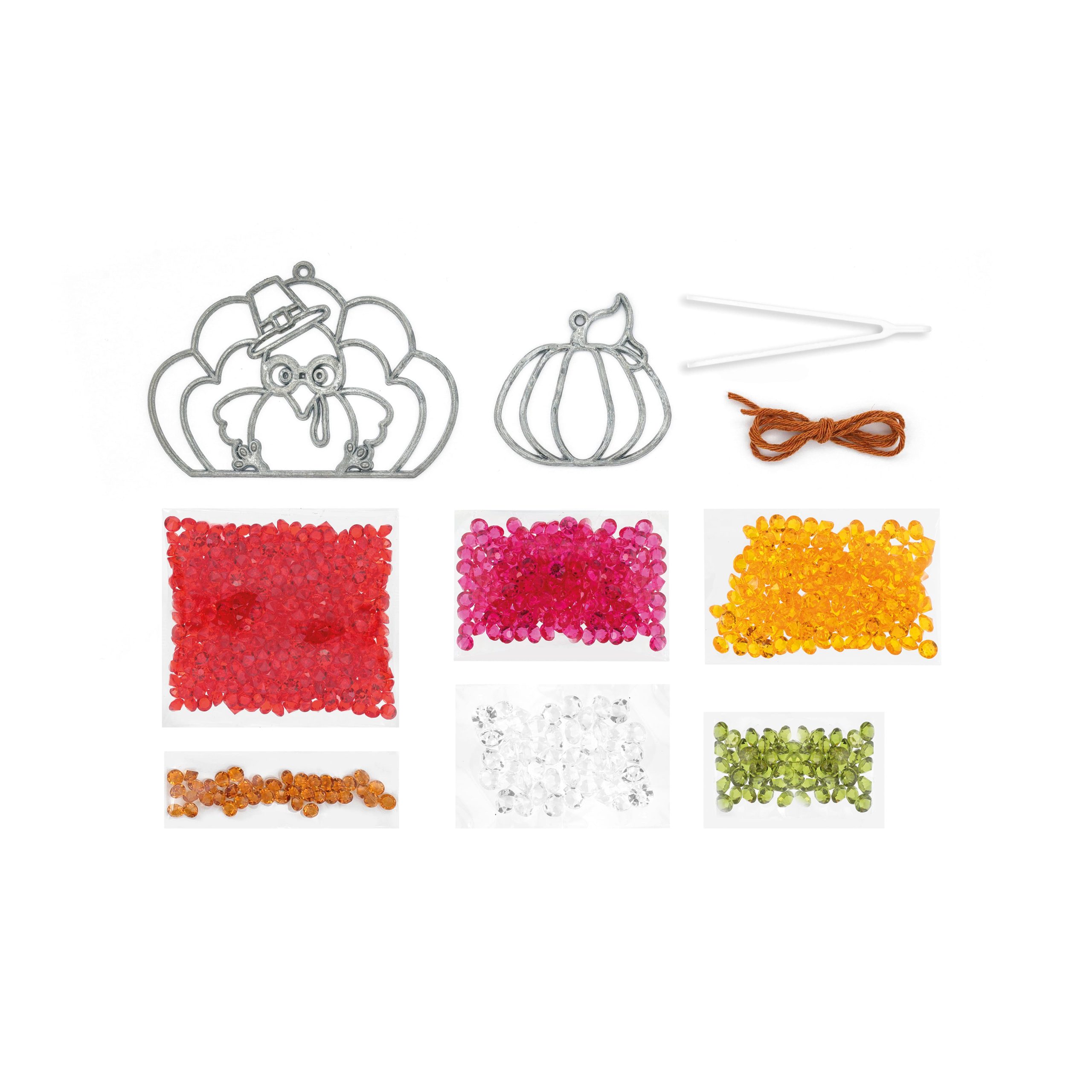 Thanksgiving Turkey Bake It Suncatcher Craft Kit by Creatology™