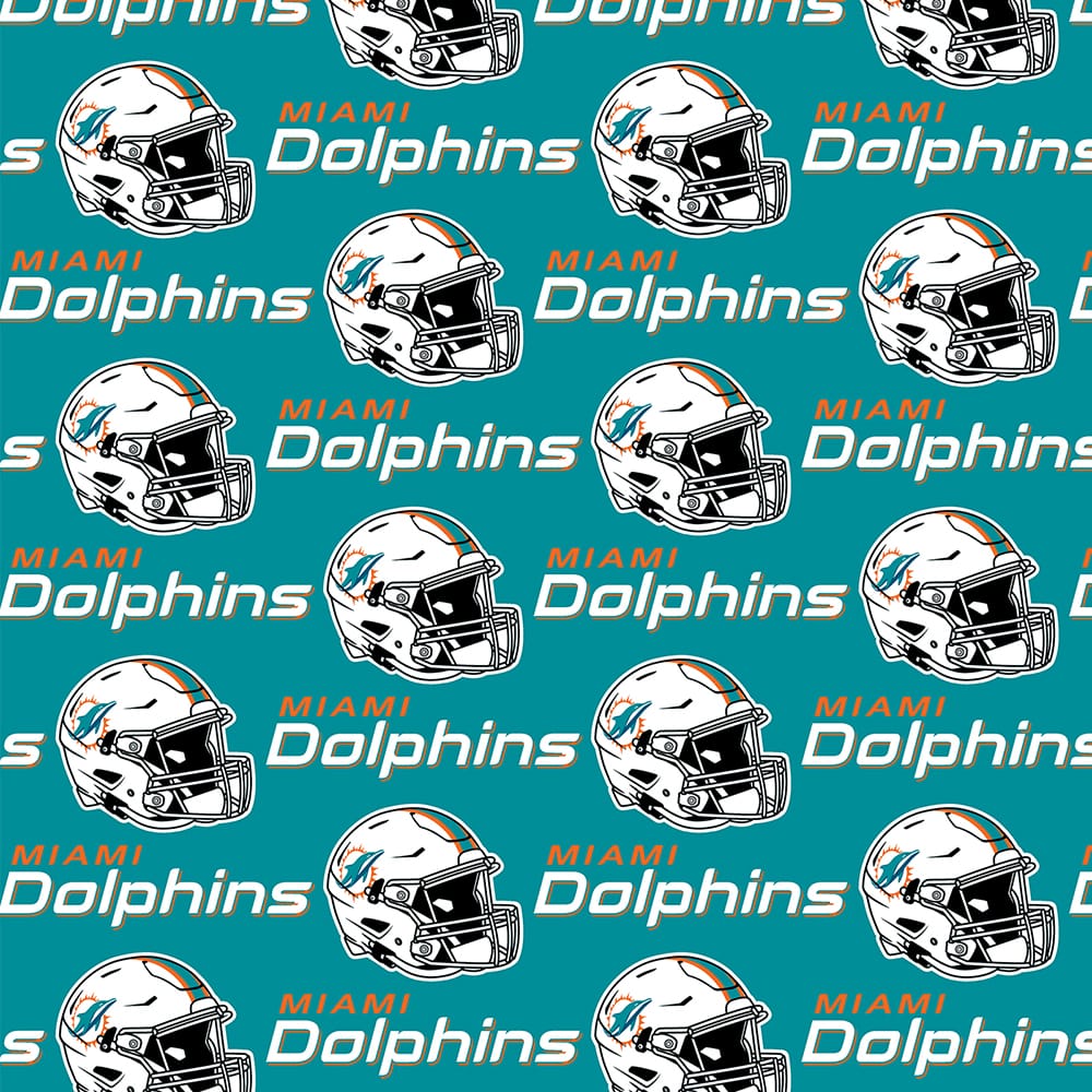 NFL® Miami Dolphins Logo Cotton Fabric