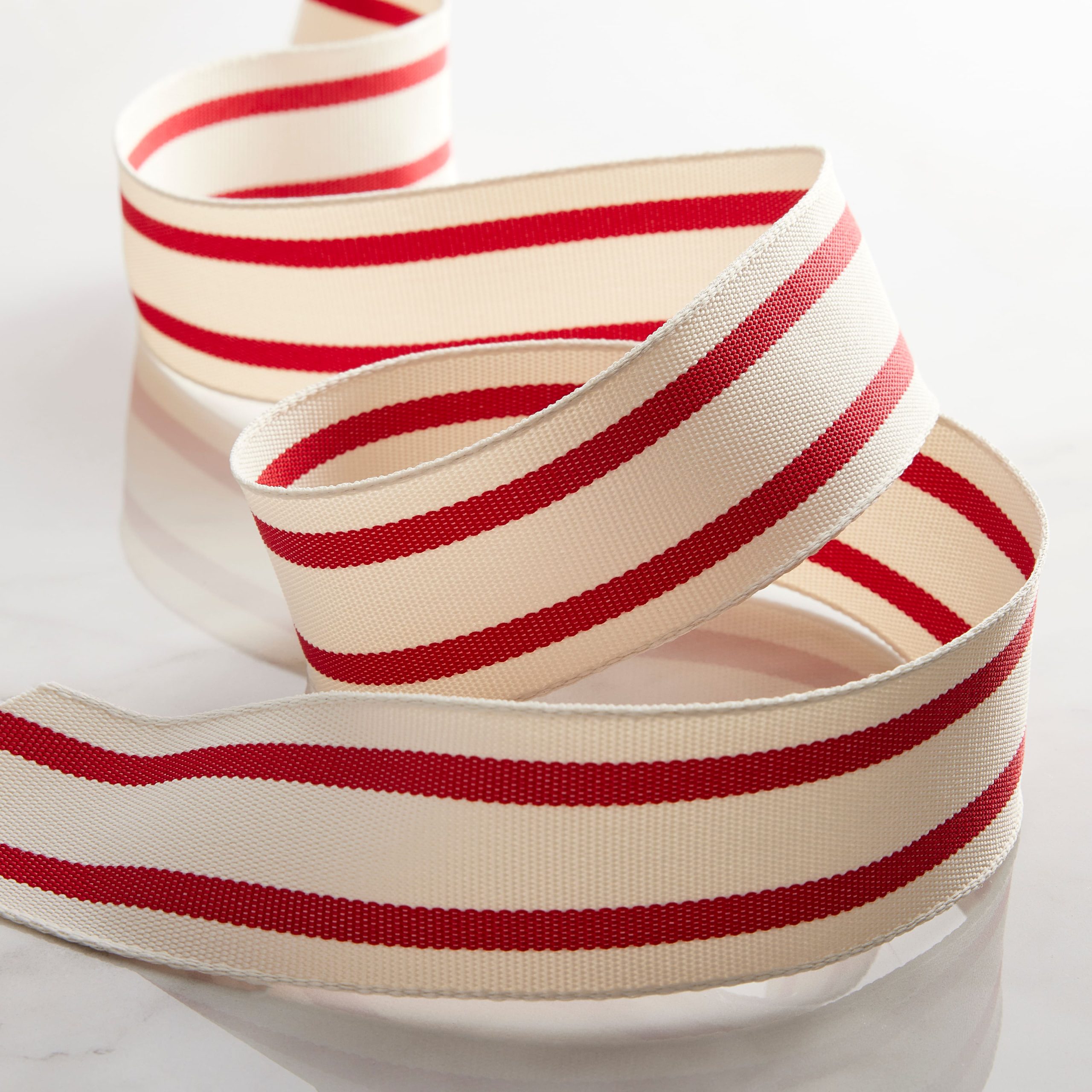 1.5" x 3yd. Wired Ticking Stripe Ribbon by Celebrate It™ - Image 2