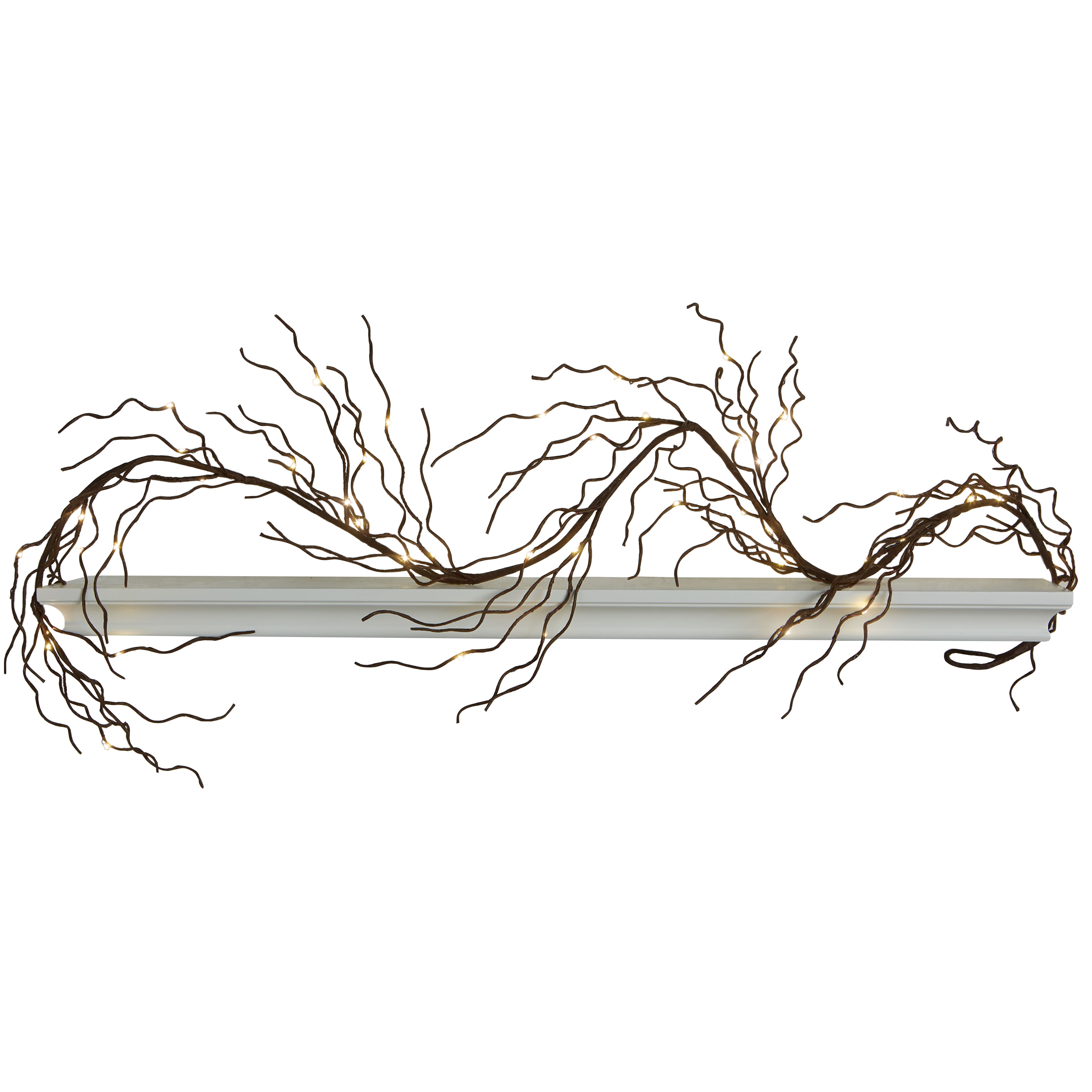 5.25" Brown Lighted Branch Garland by Ashland®