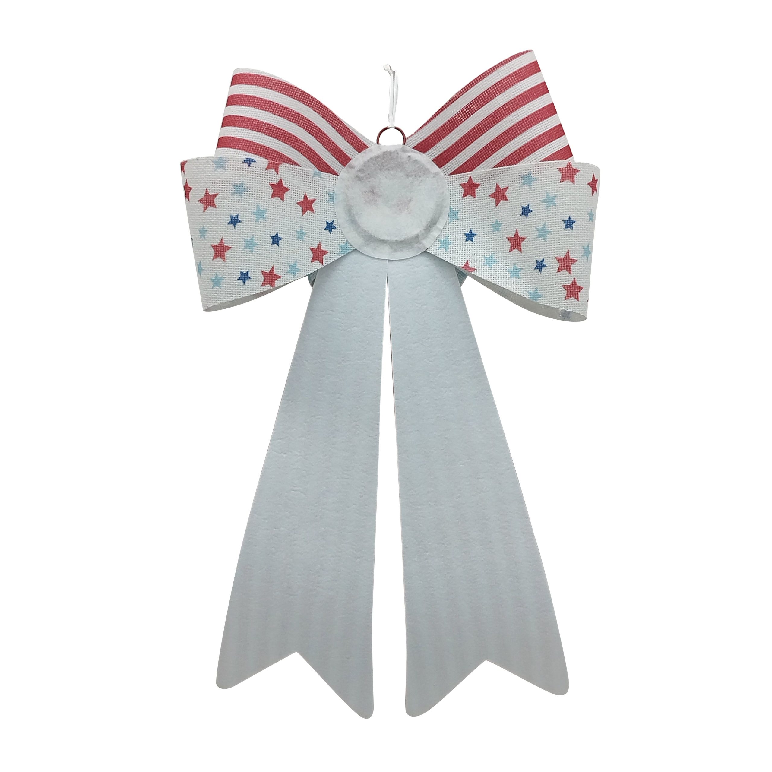 24" Red Stripe Bow Wall Décor by Celebrate It™ - Image 2