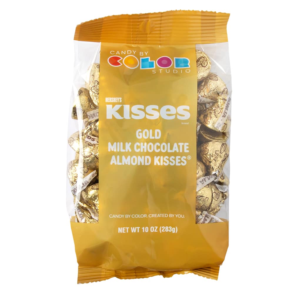 Candy by Color Studio Hershey's Gold Milk Almond Chocolate Kisses