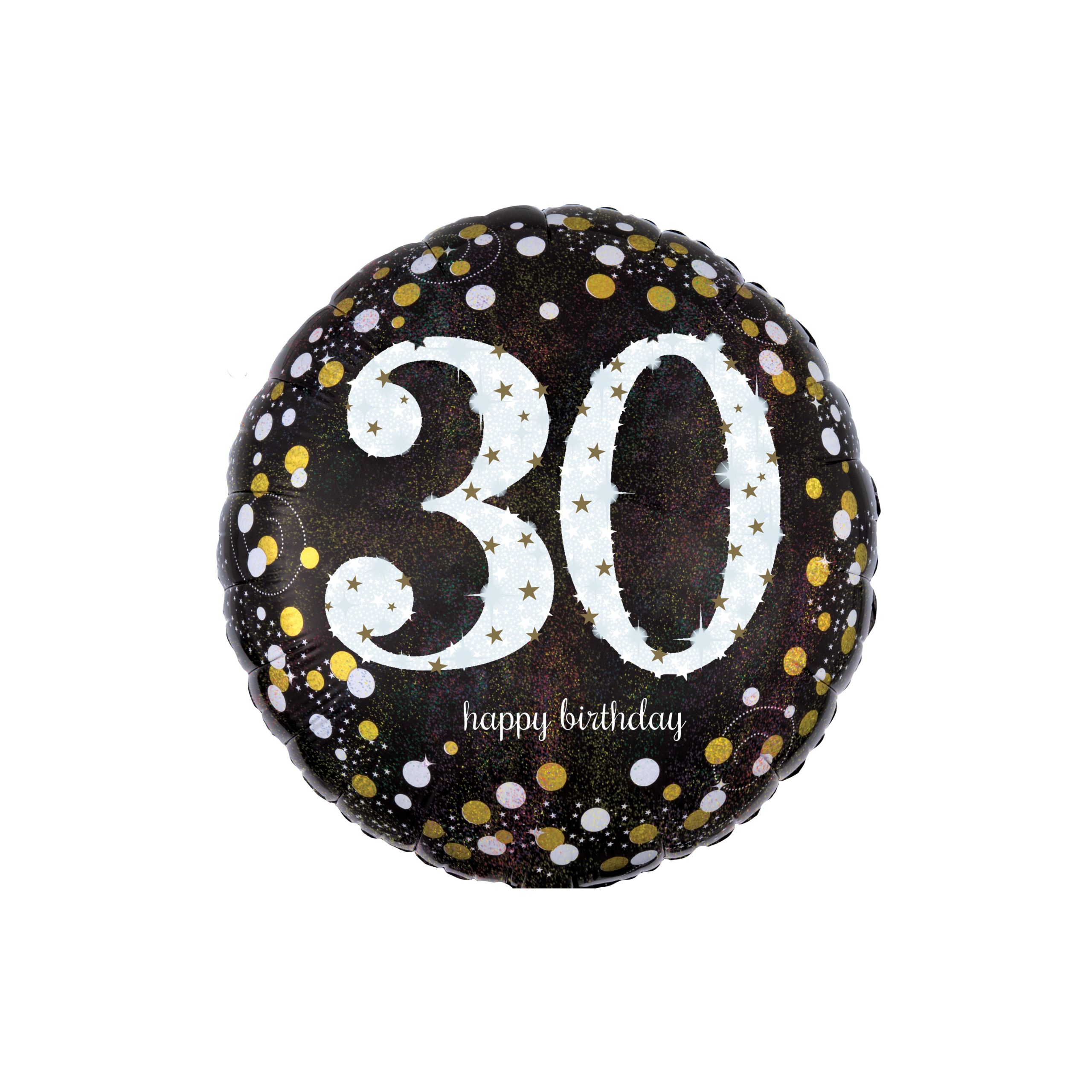 18" Sparkling 30 Birthday Foil Balloon