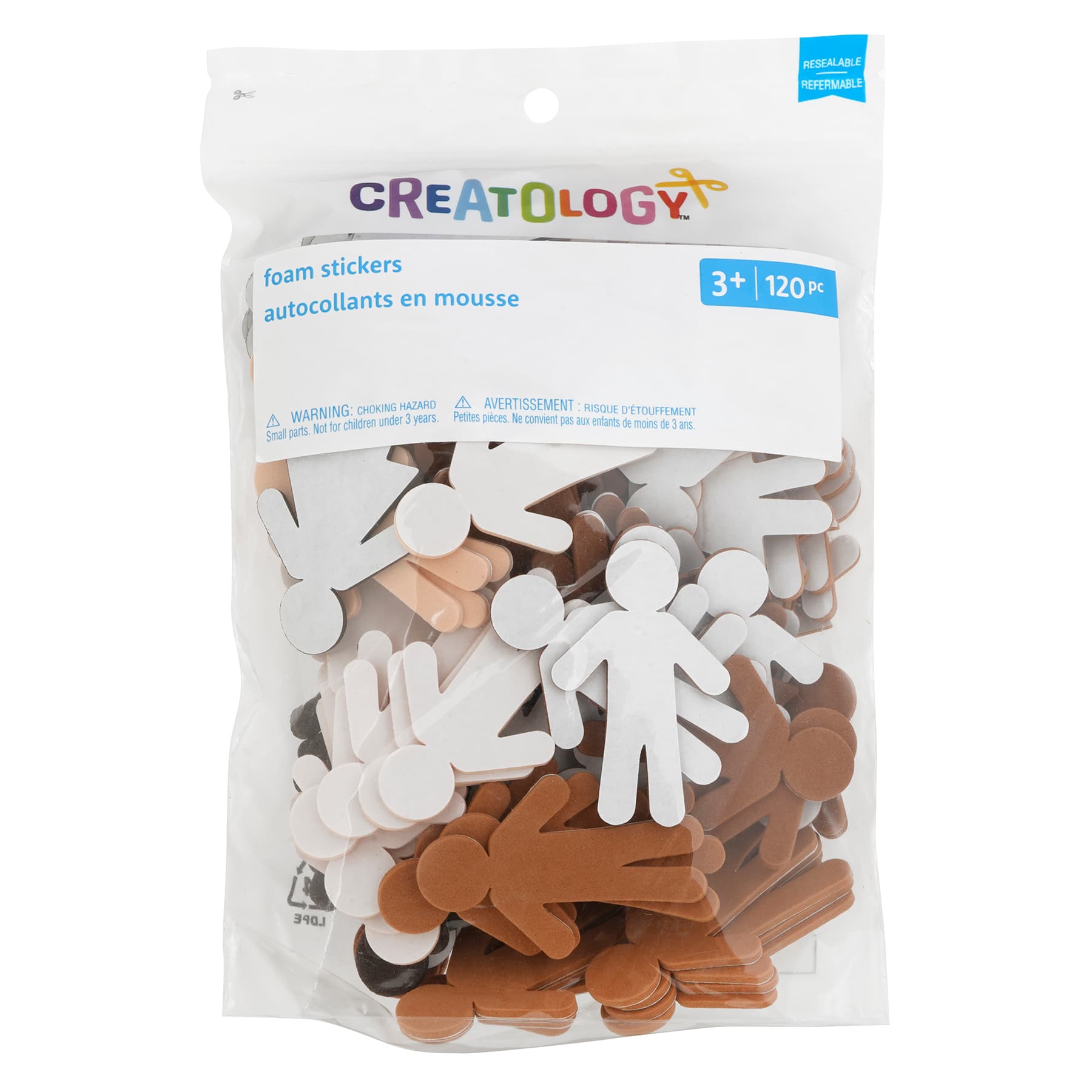 Neutrals People Foam Stickers by Creatology®, 120ct. - Image 2