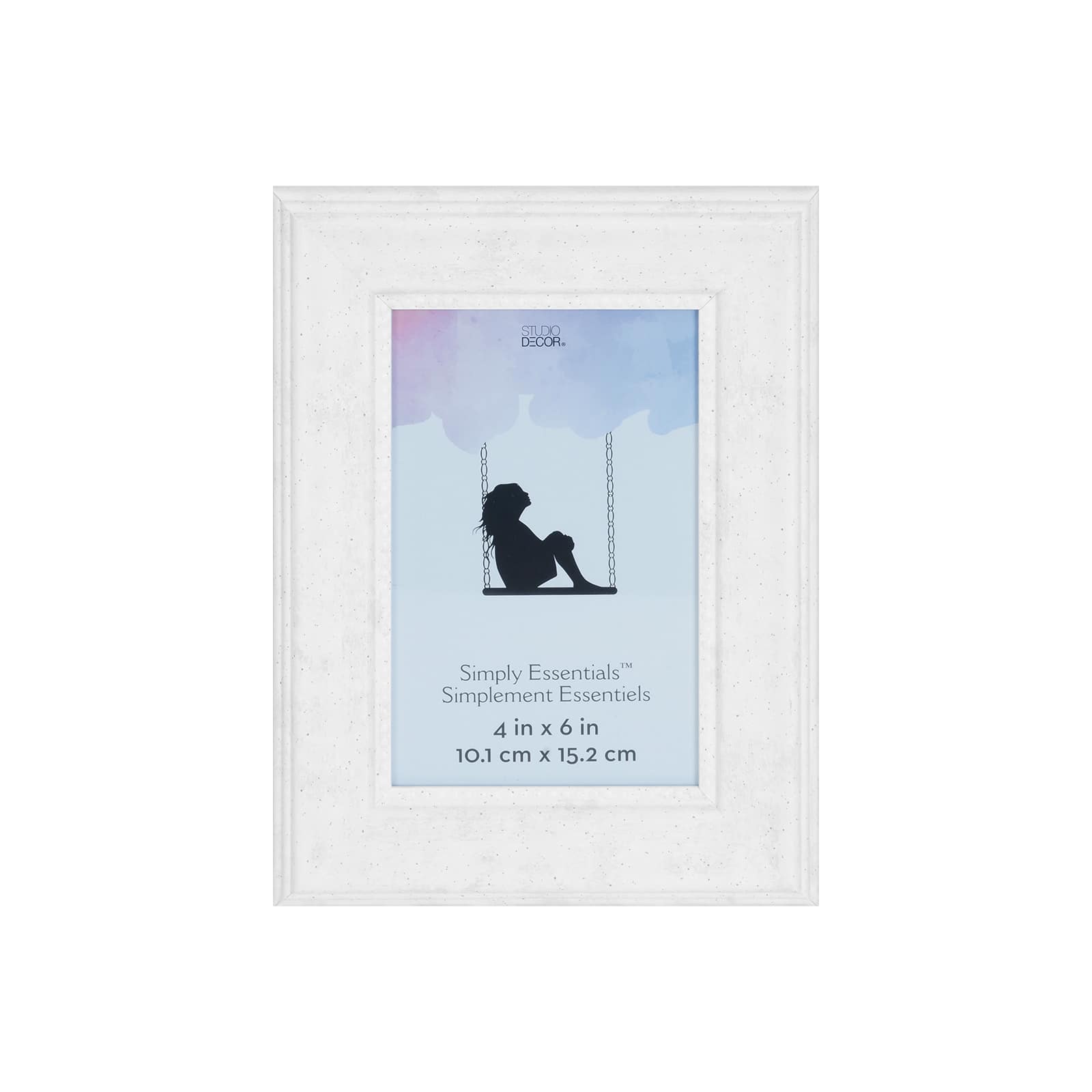 Simply Essentials™ 4" x 6" White Marbling by Studio Décor®