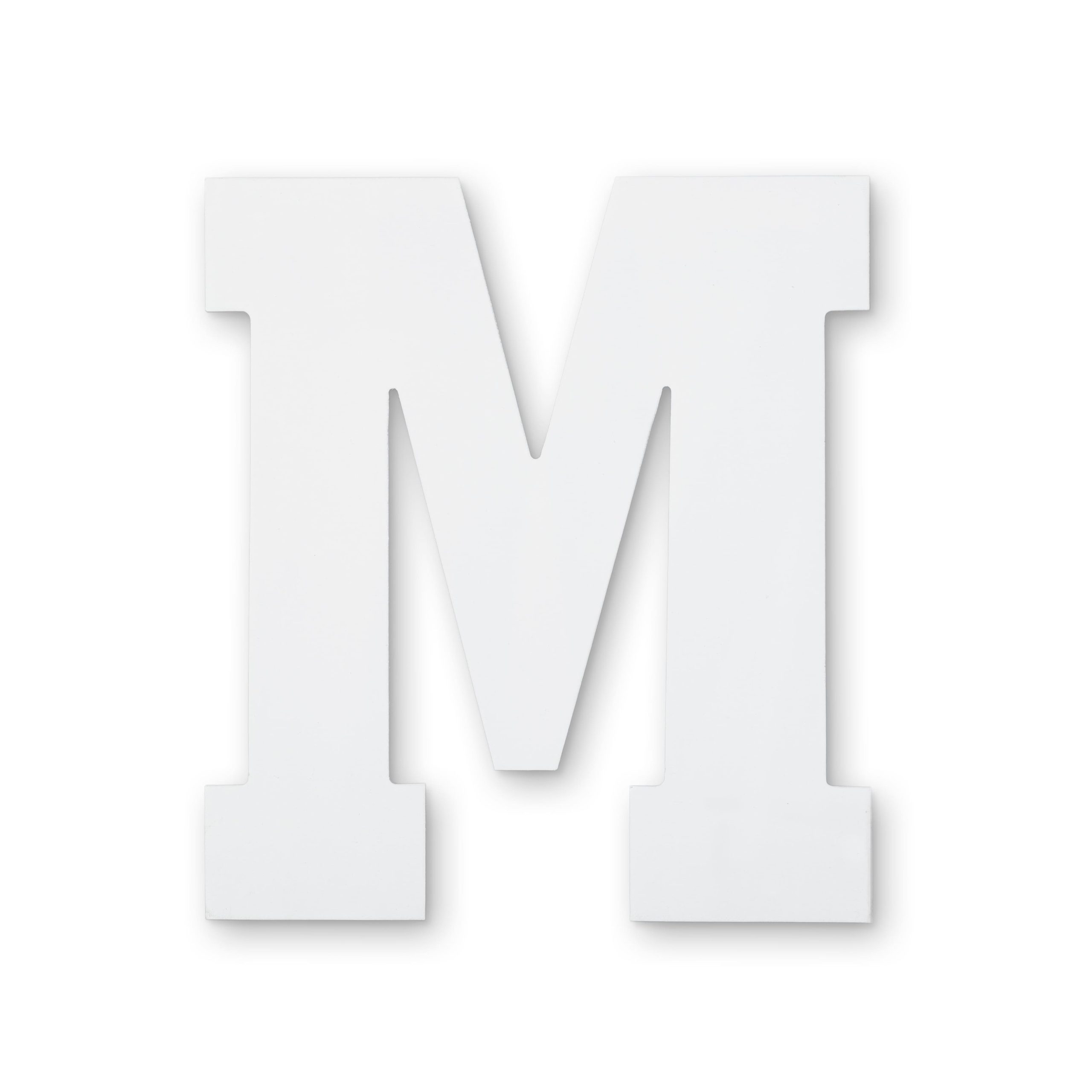 13" White MDF Uppercase Letter by Make Market®