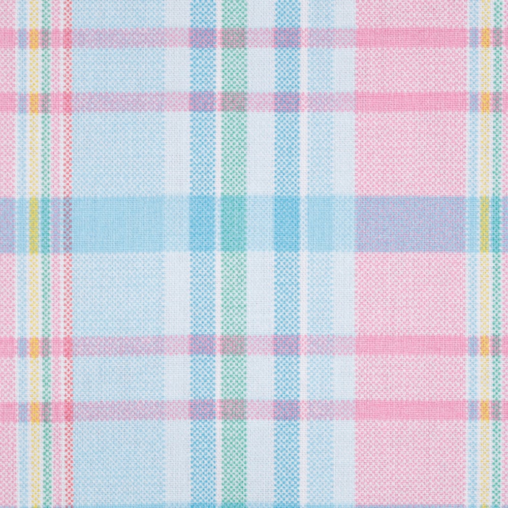 Plaid Easter Pastel Cotton Fabric