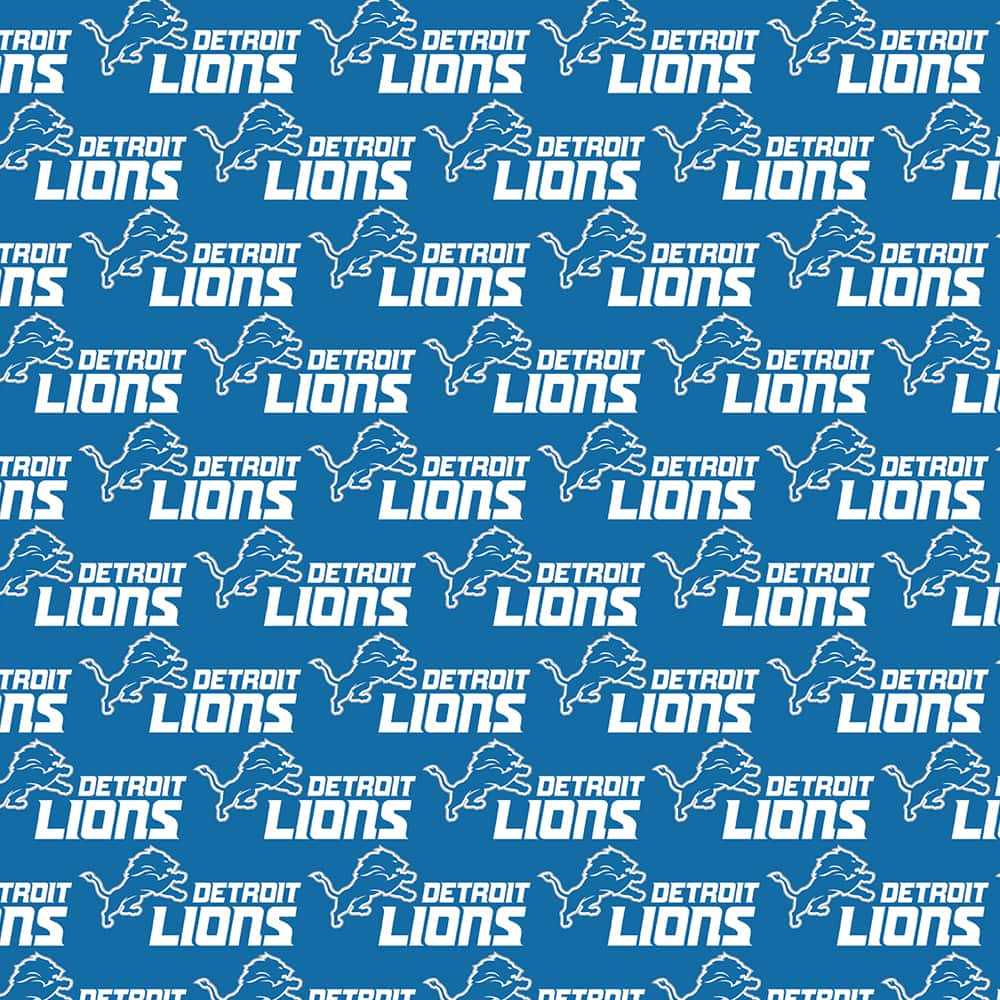 NFL Detroit Lions Logo Cotton Fabric