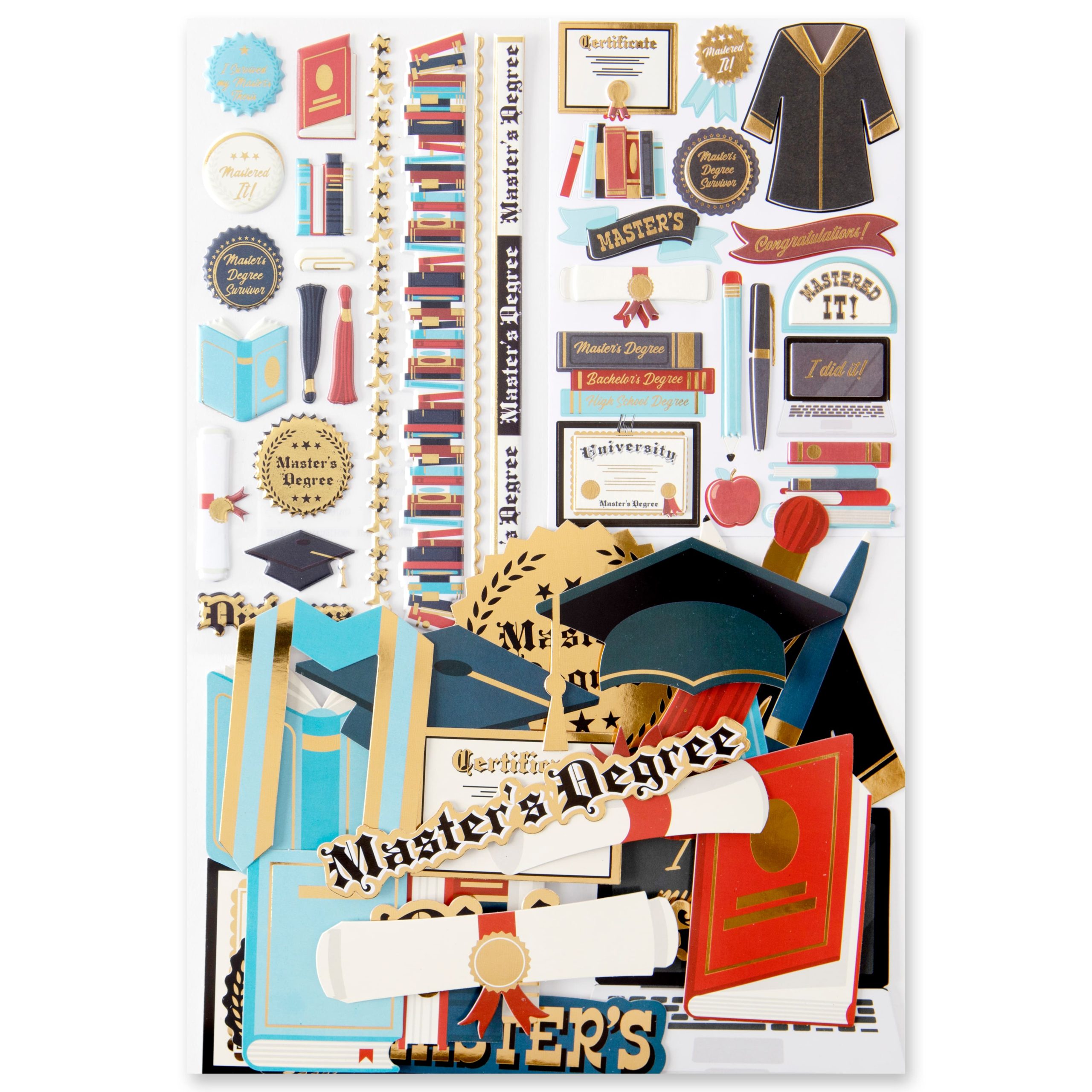 Master's Graduation Sticker Flip Pack by Recollections™ - Image 4