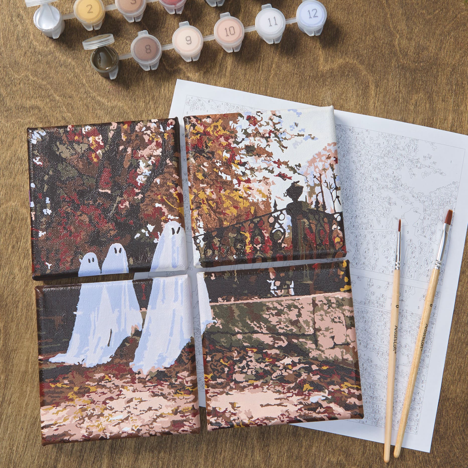 Three Ghosts Paint-by-Number Gallery Mini Kit by Artist's Loft®