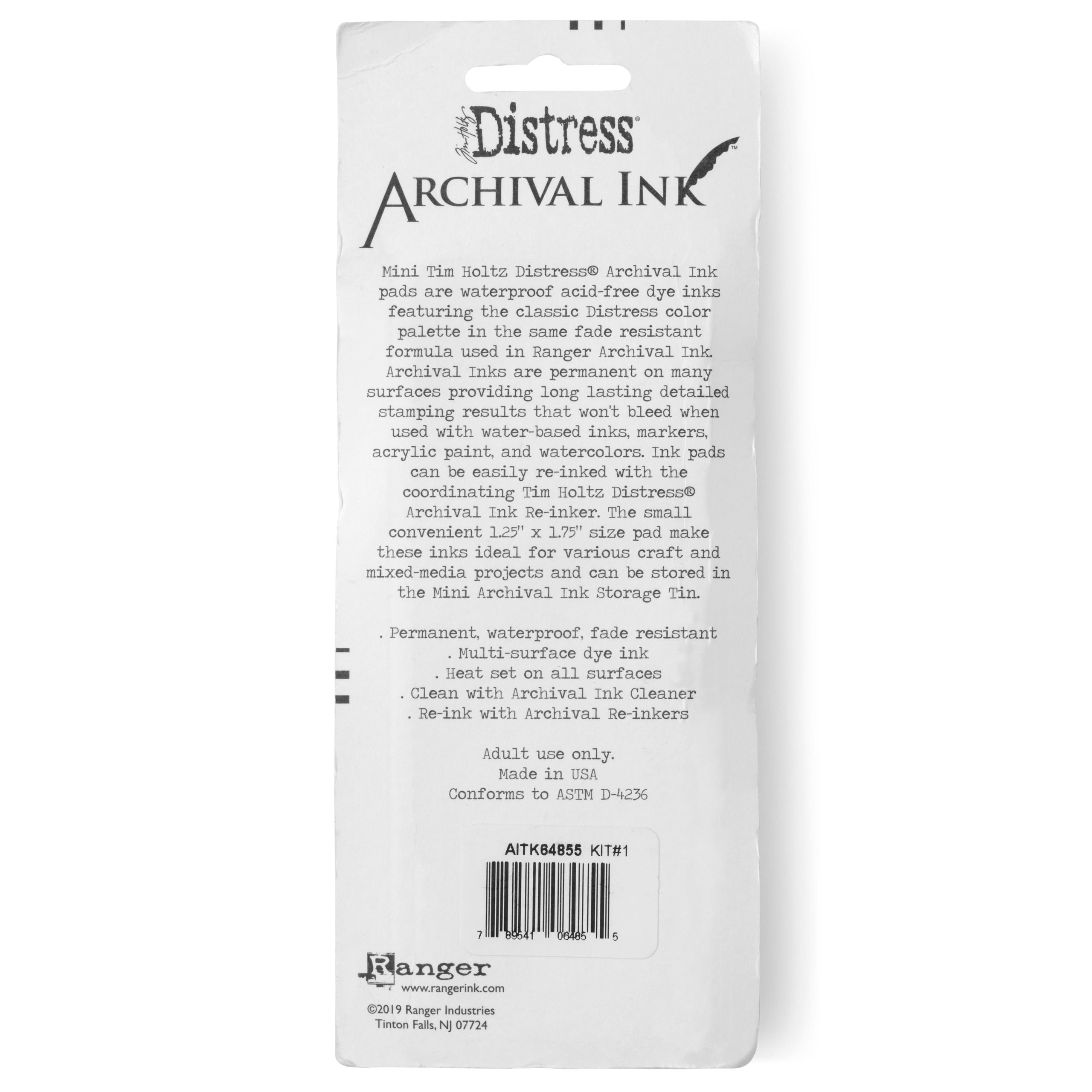 Tim Holtz® Distress Mini Archival Ink™ Pad, Kit 1 - Image 4