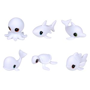 Assorted Scribble Scrubbie® Ocean Pets Washable Pet Figurine