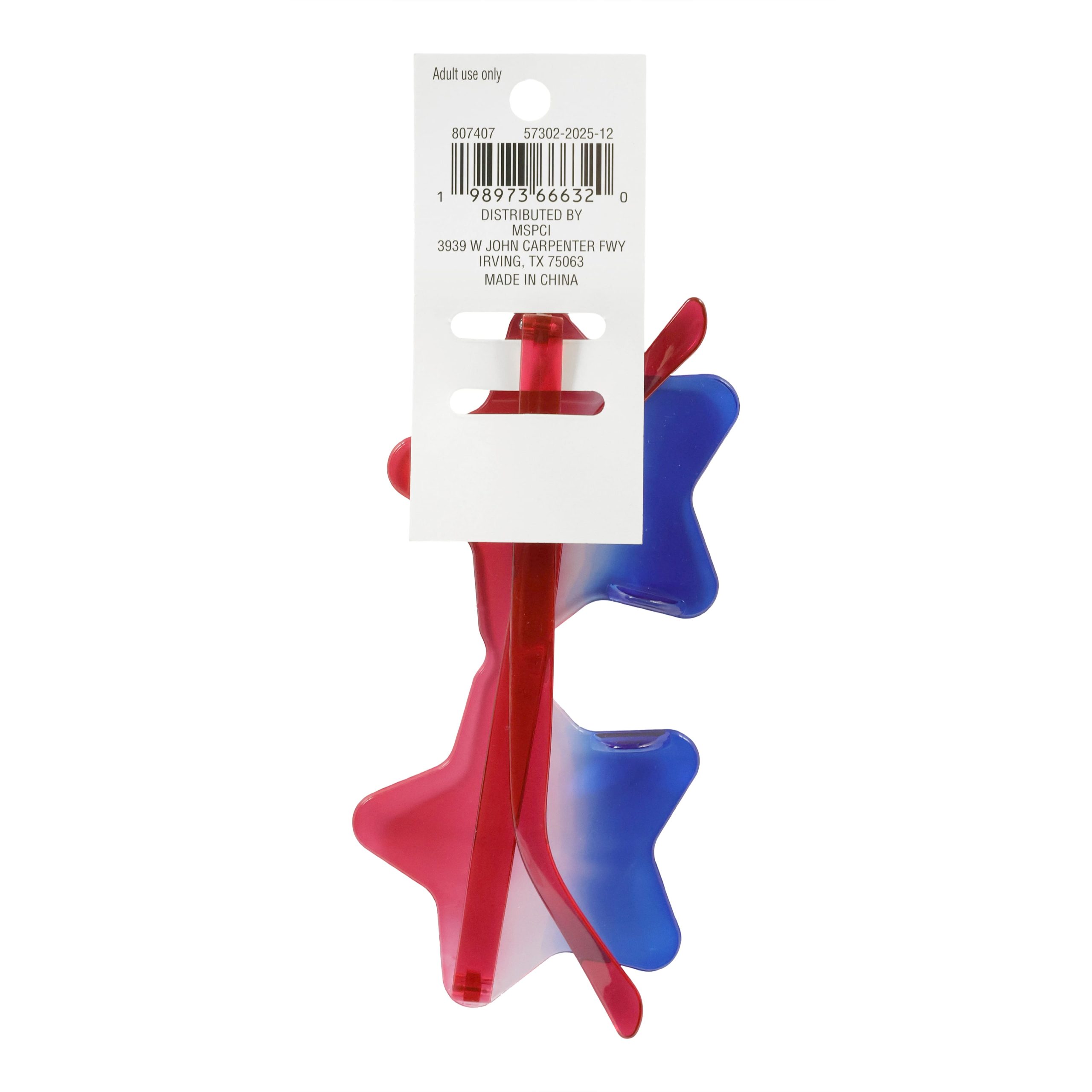 Red, White & Blue Ombre Star Sunglasses by Celebrate It™ - Image 4