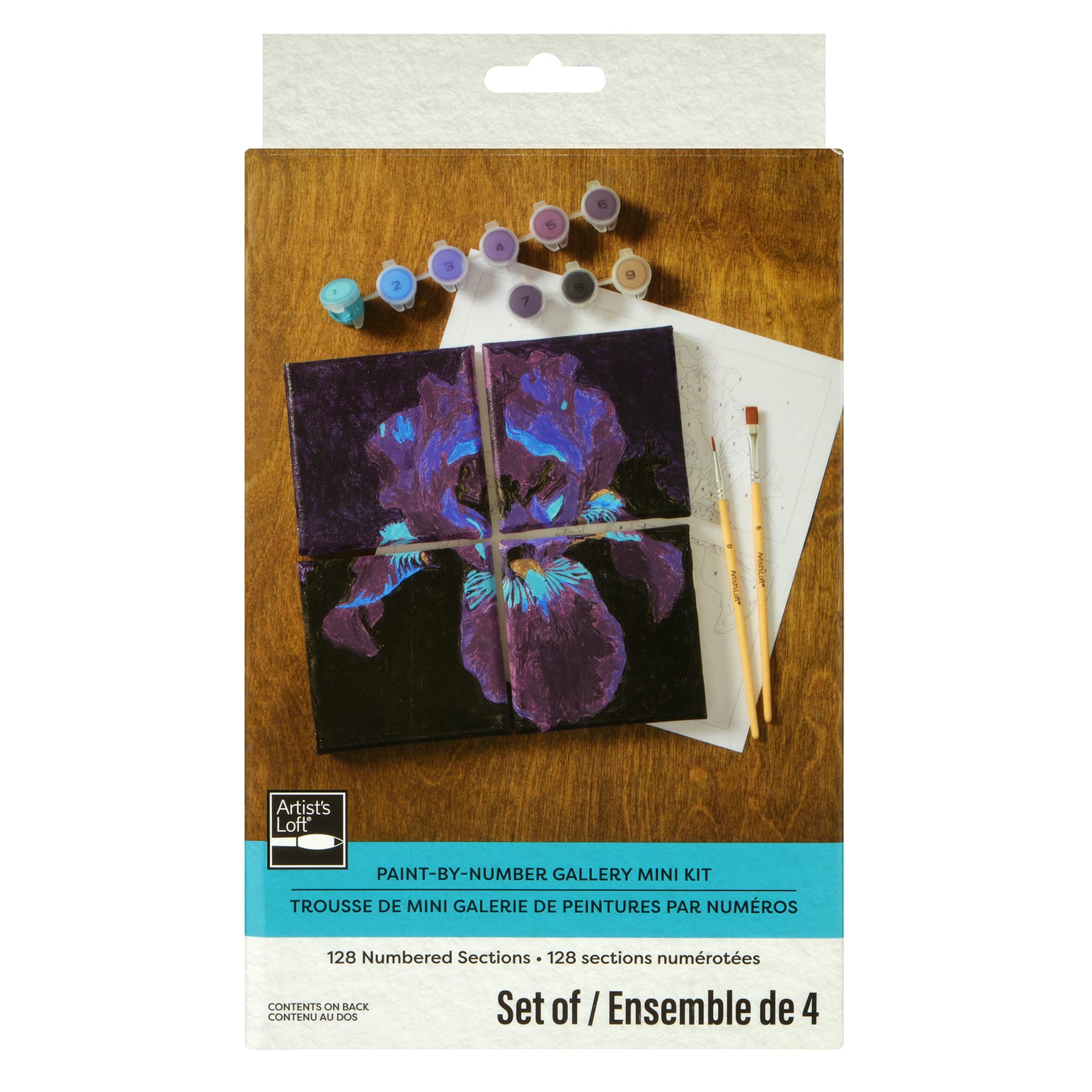 Blue Iris Paint-by-Number Gallery Mini Kit by Artist's Loft®