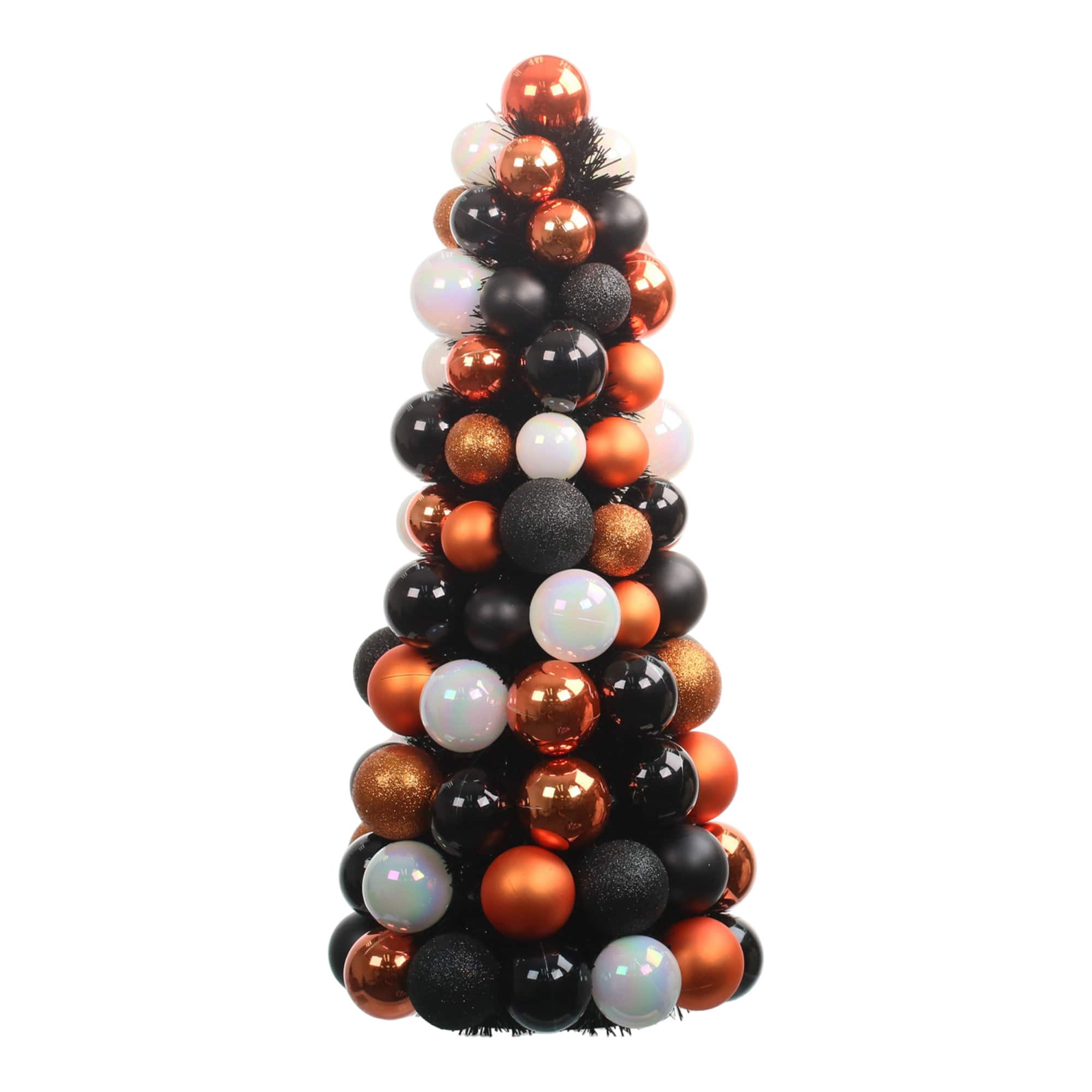 14" Black & Orange Ornament Tree by Ashland®
