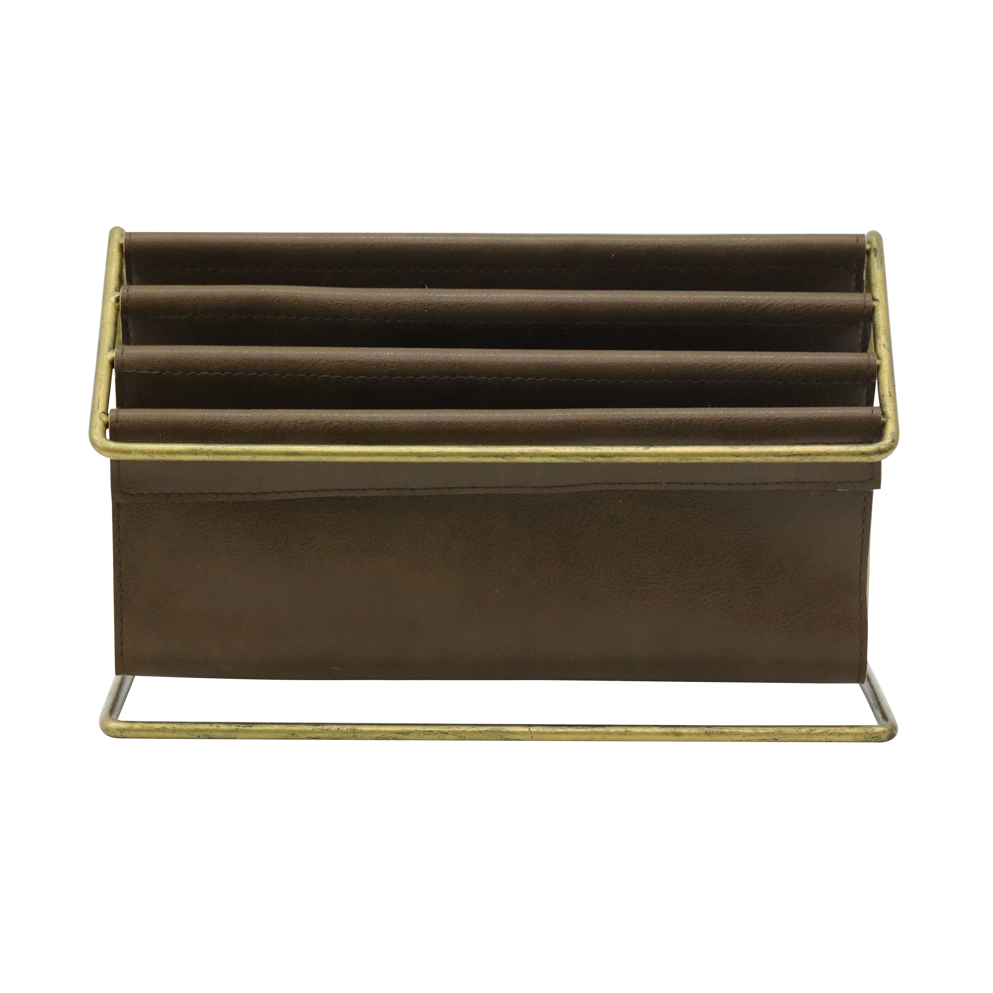 11" x 6.5" Faux Leather File Organizer by Ashland®