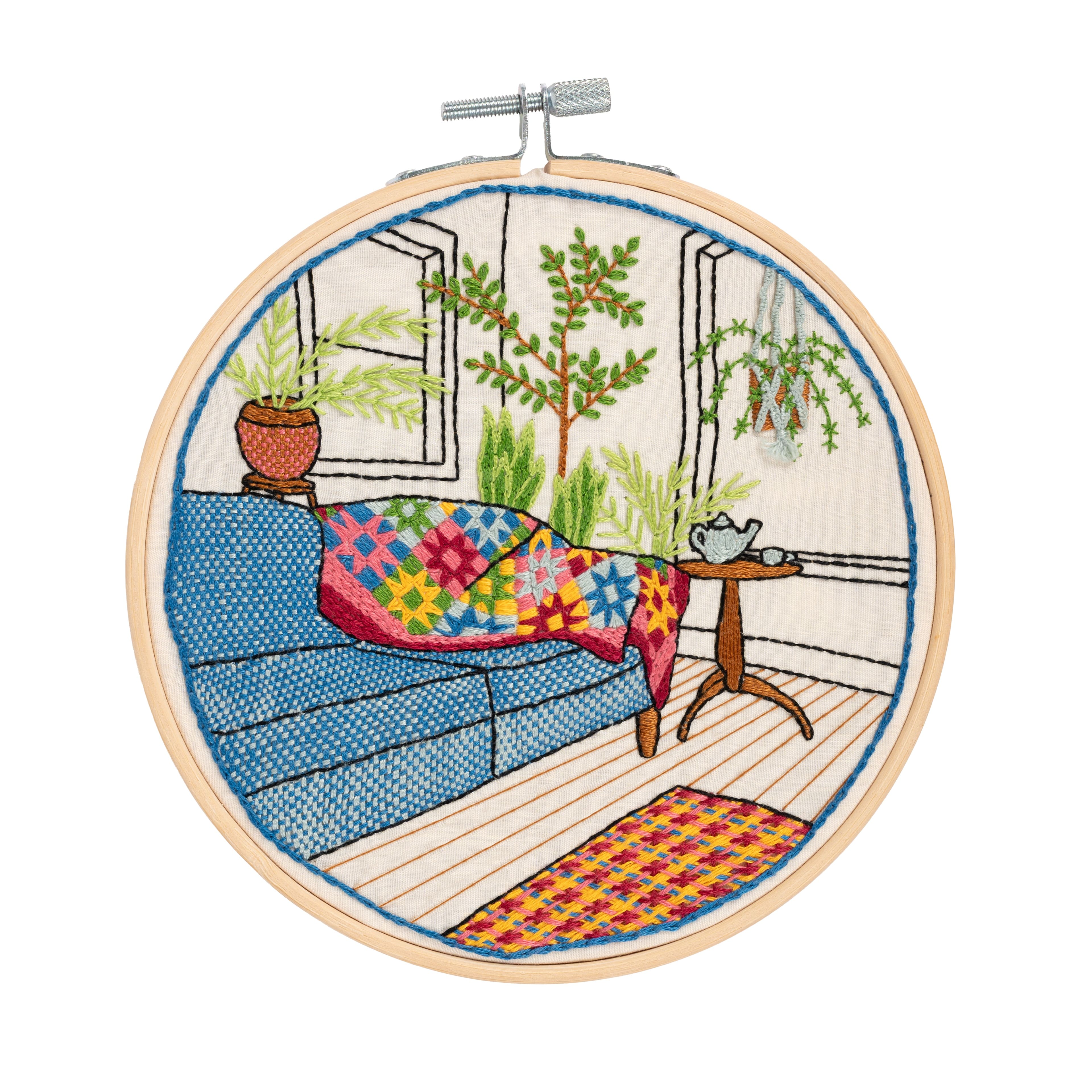 DMC® Winter Garden Designer Collection Advanced Embroidery Kit with Hoop