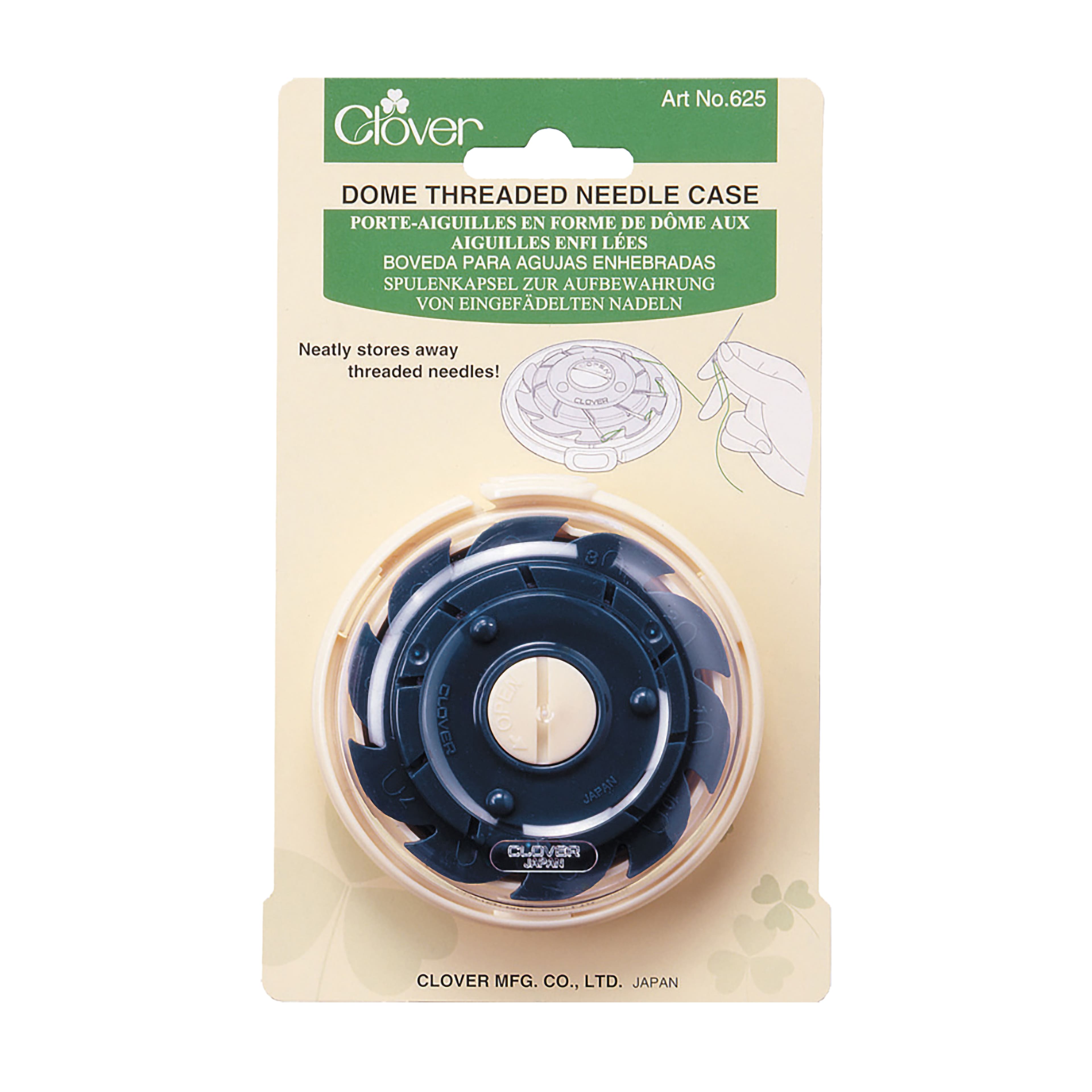 Clover 3" Dome Threaded Needle Case