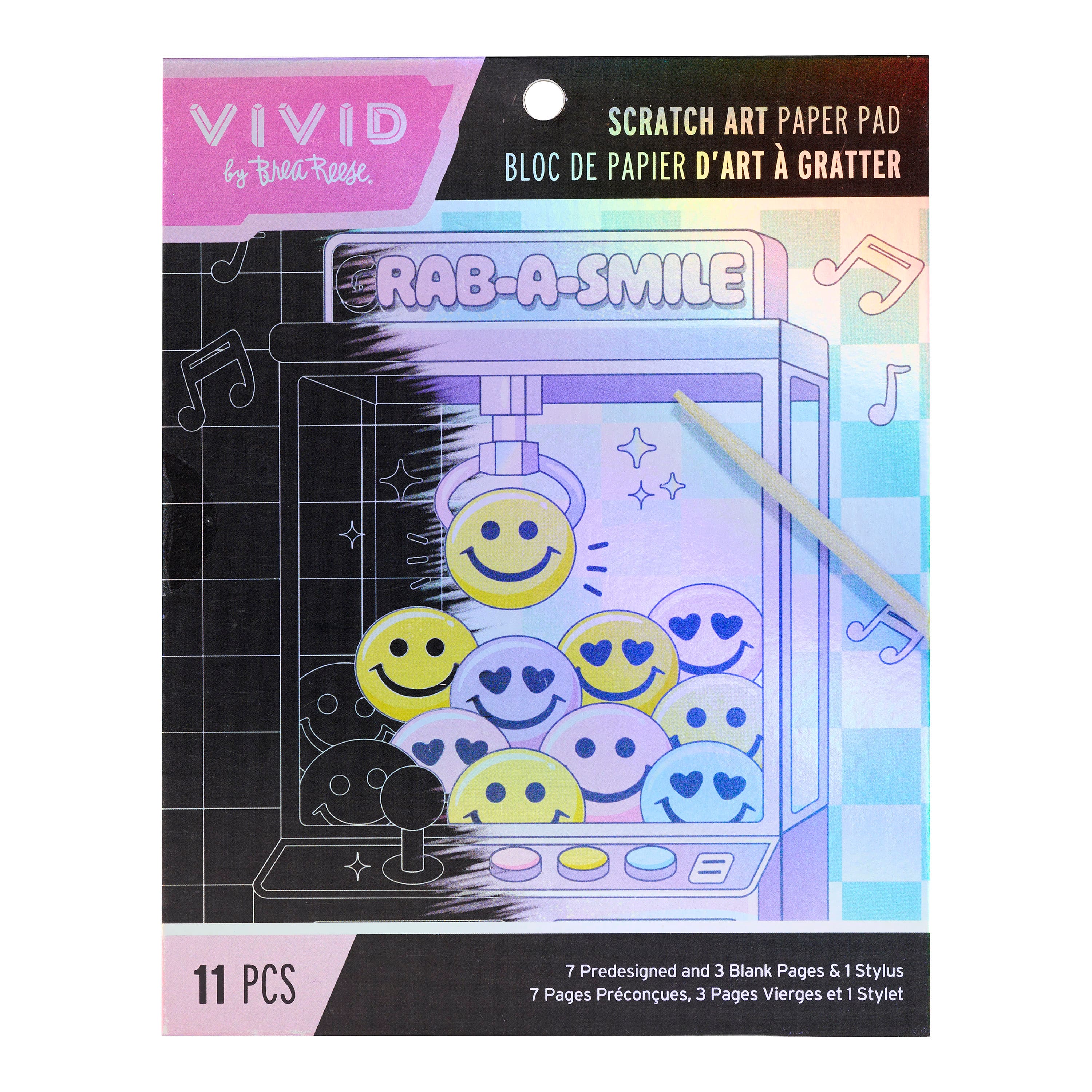 Vivid by Brea Reese® Grab a Smile Scratch Art Pad