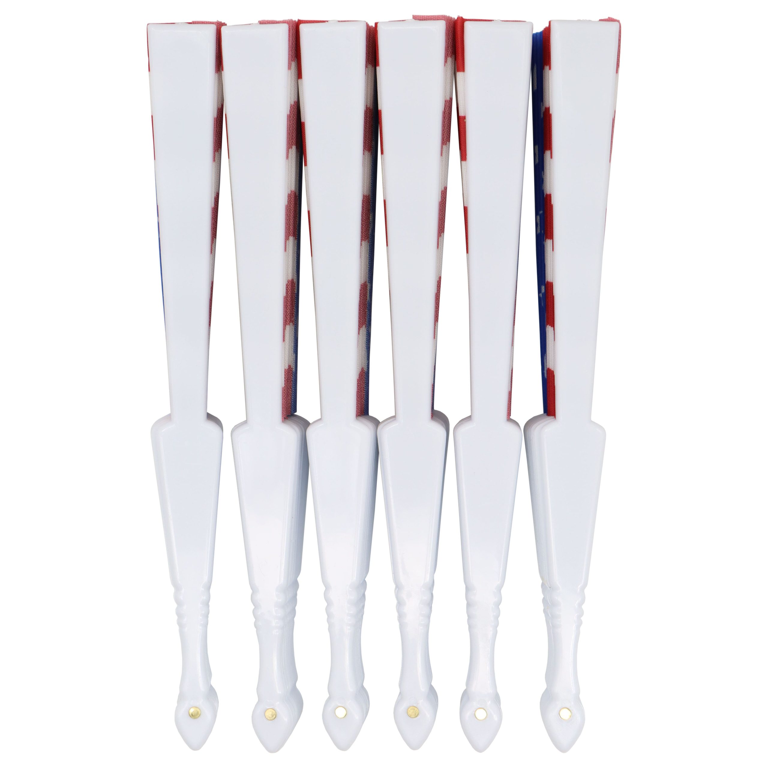 Red, White & Blue USA Flag Fans, 6ct. by Celebrate It® - Image 4