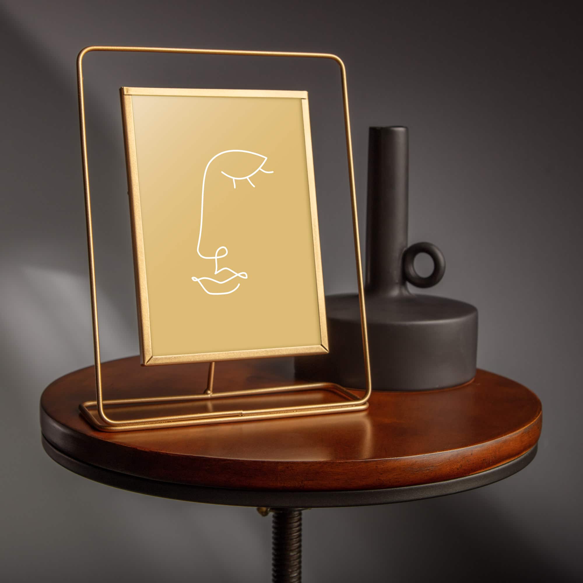 5" x 7" Gold Metal Outline Frame by Studio Décor® - Image 4