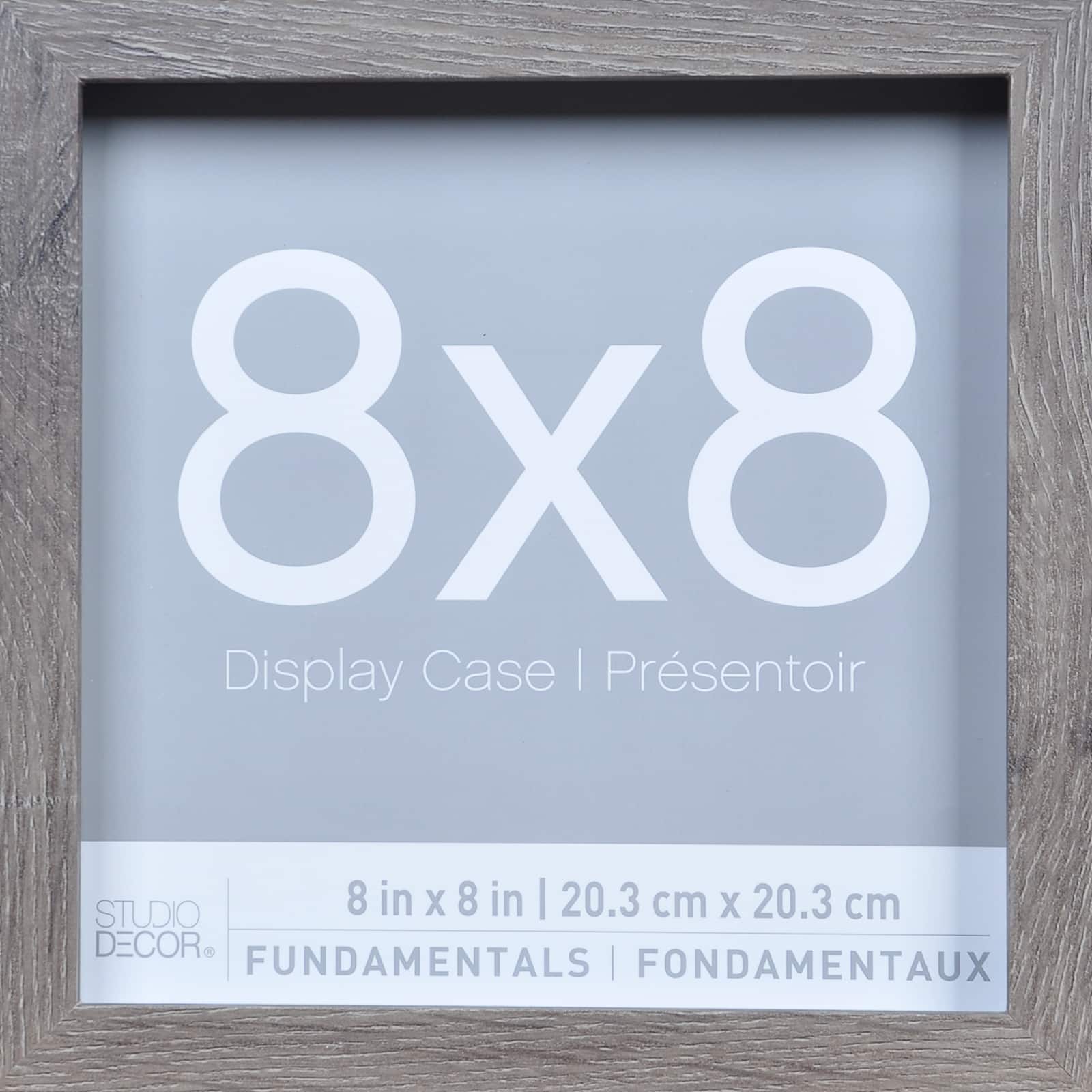 3 Pack Fundamentals 8" x 8" Gray Shadow Boxes by Studio Décor® - Image 4