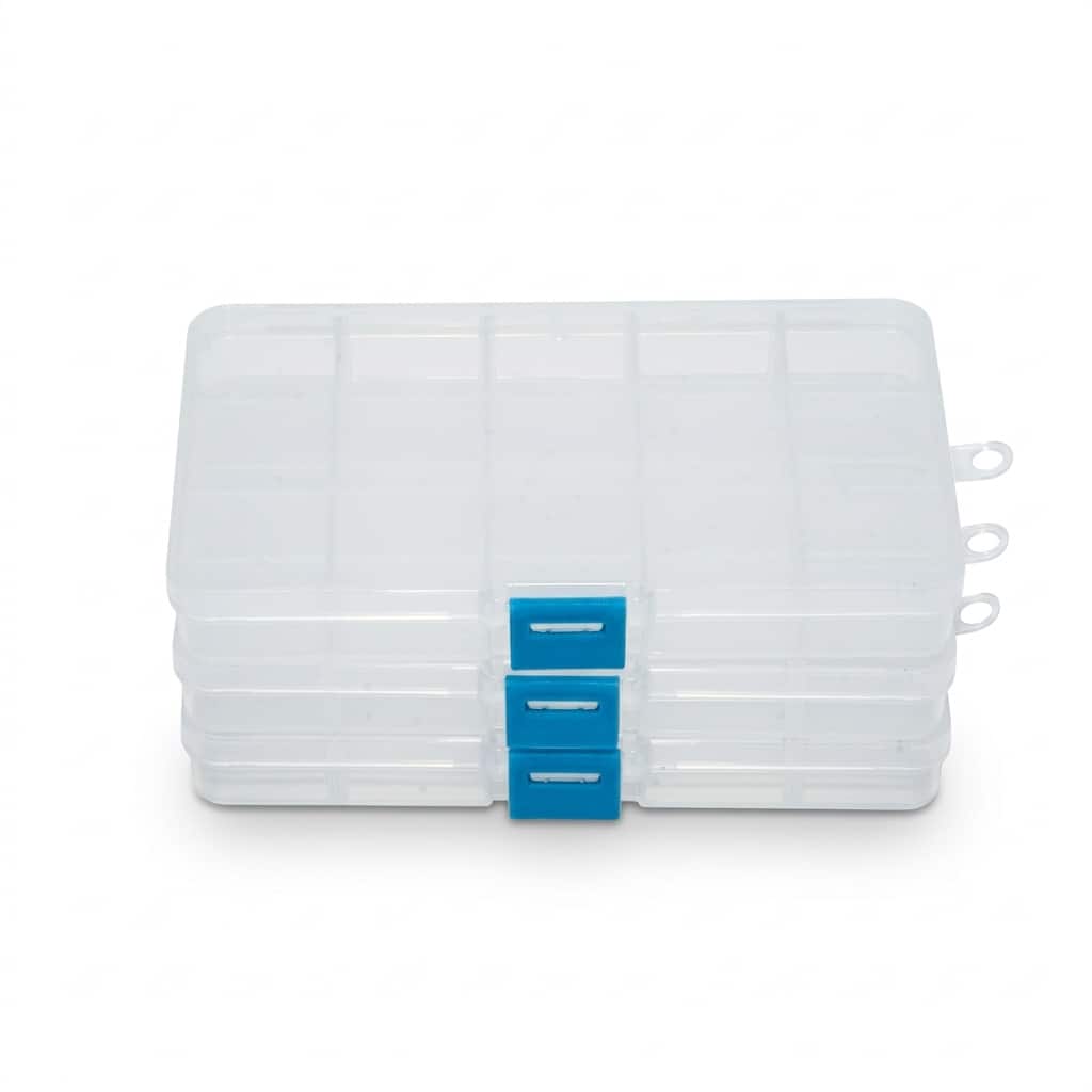 Small Clear Bead Storage Cases, 3ct. by Bead Landing™