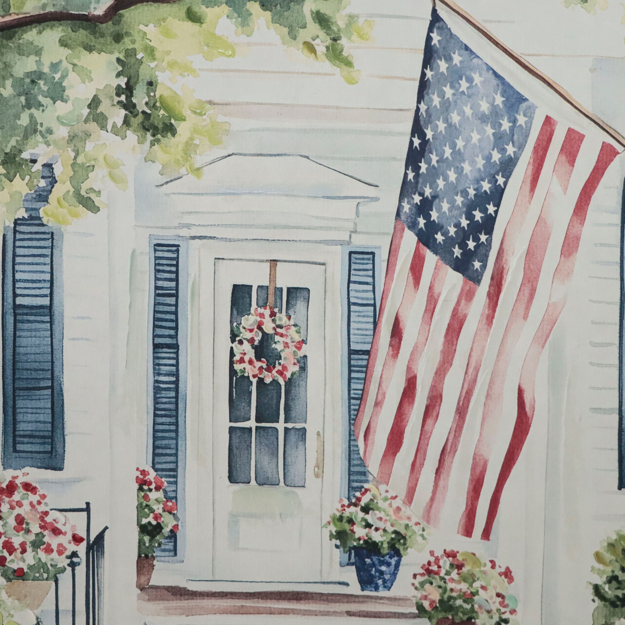 Red, White & Blue 24" Patriotic Home Canvas Wall Décor by Celebrate It™ - Image 3