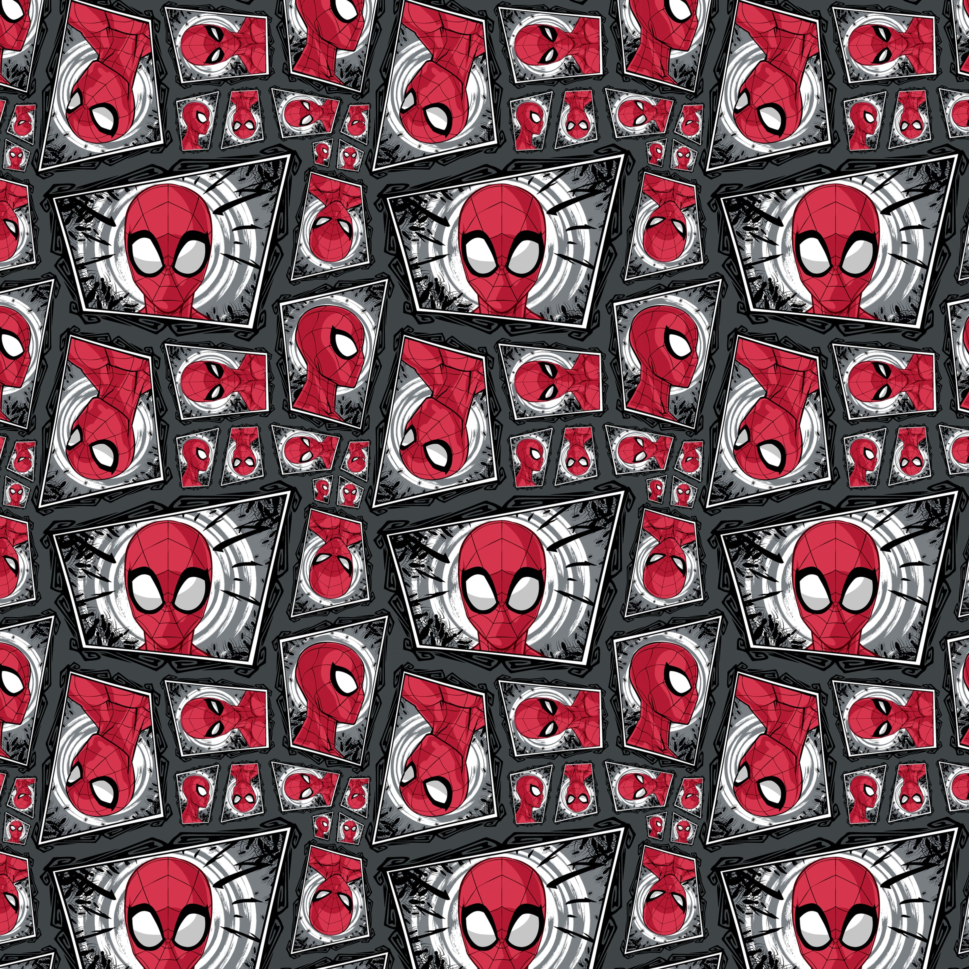Marvel® Spider-Man Comic Swirl Cotton Fabric