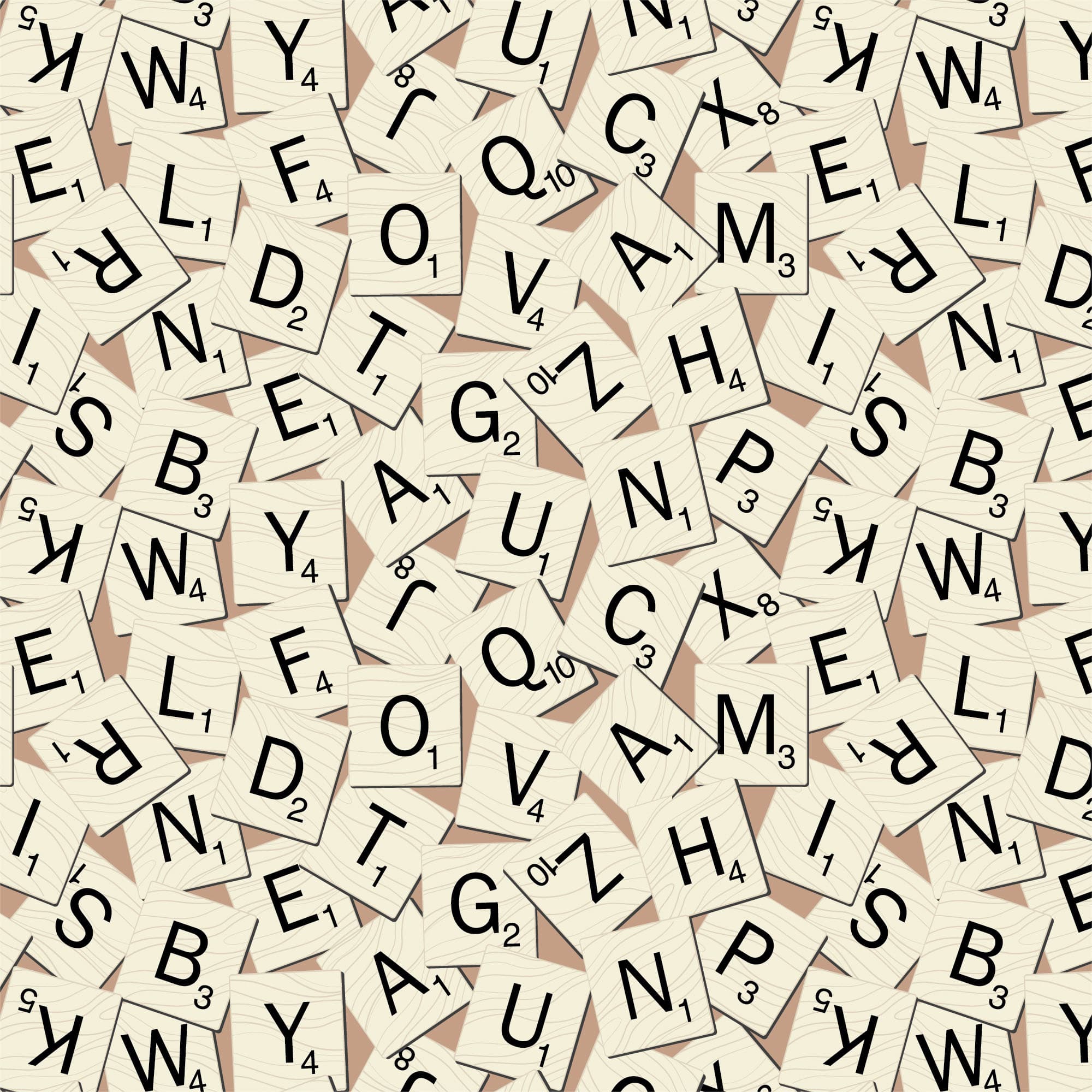 Camelot® Fabrics Scrabble® Tiles Cotton Fabric