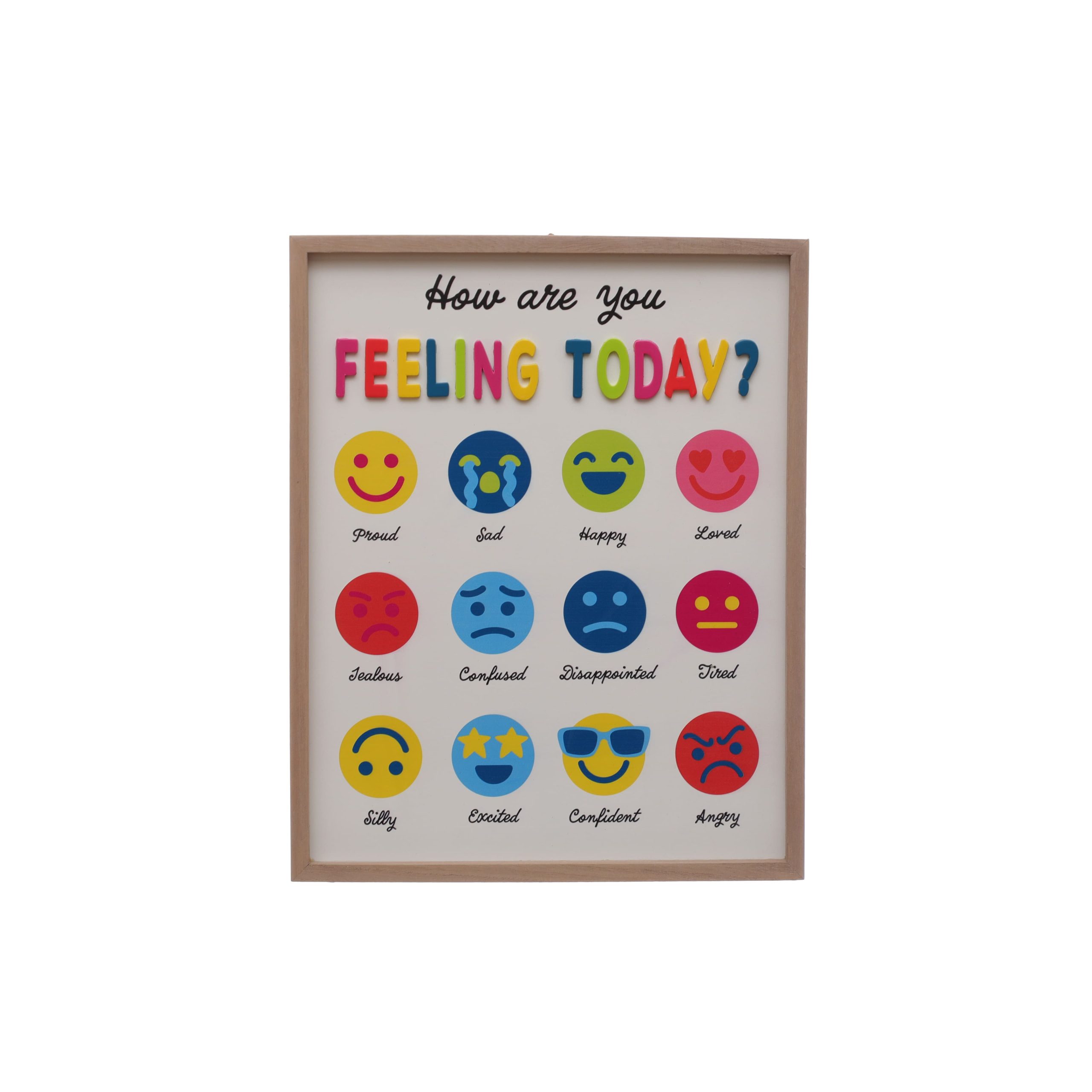 Class Rules! 12.75" x 15.75" Feeling Emote Wall Décor by B2C™