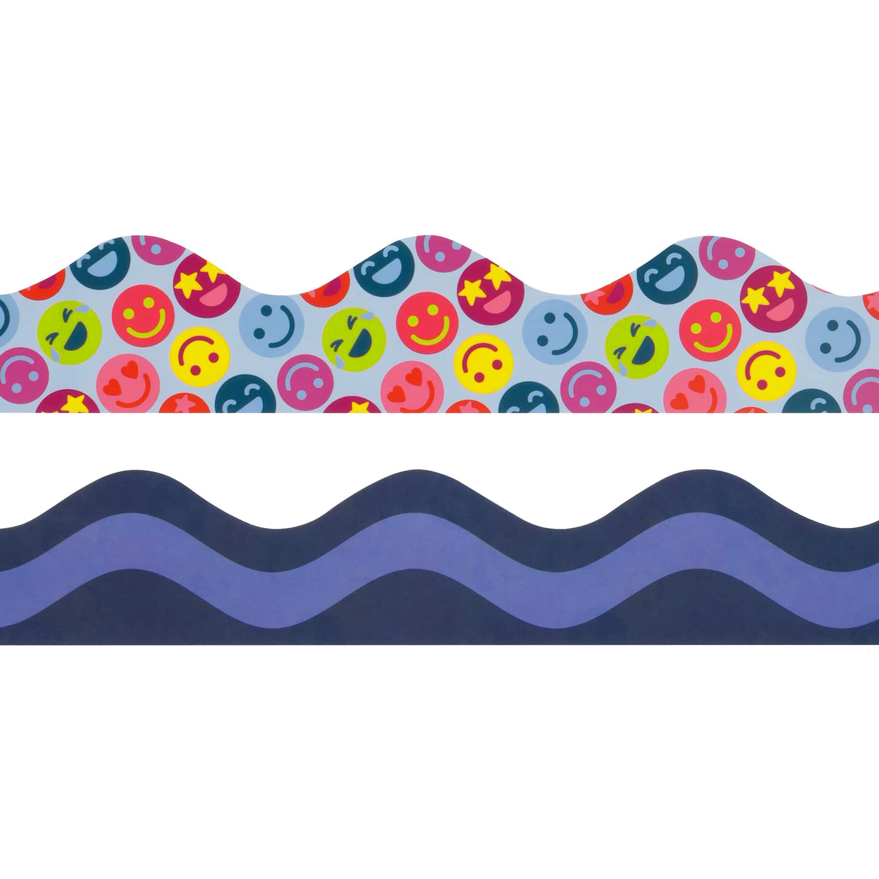 Class Rules! 2.25" x 18" Wave & Smiley Borders, 12ct. by B2C™ - Image 2