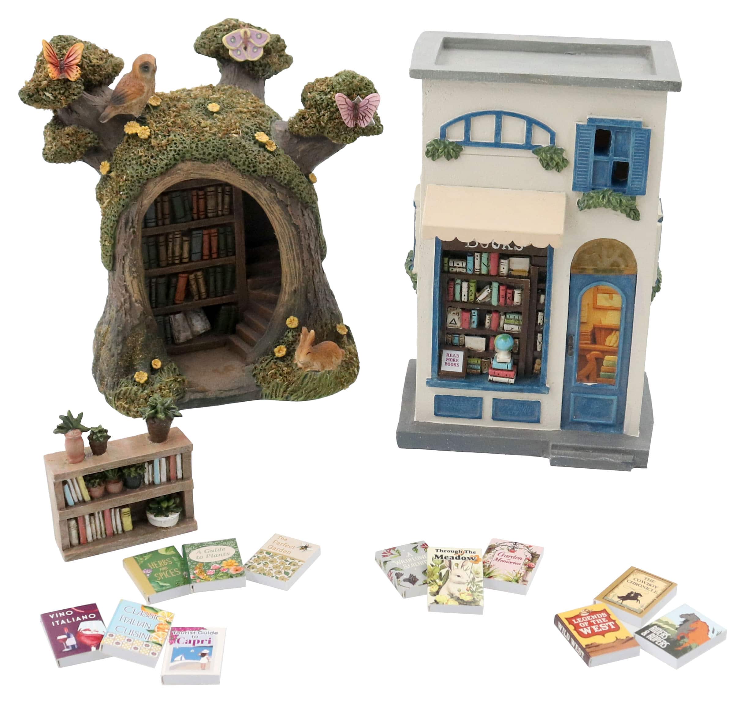 Mini Bookcase with Plants by Ashland® - Image 4