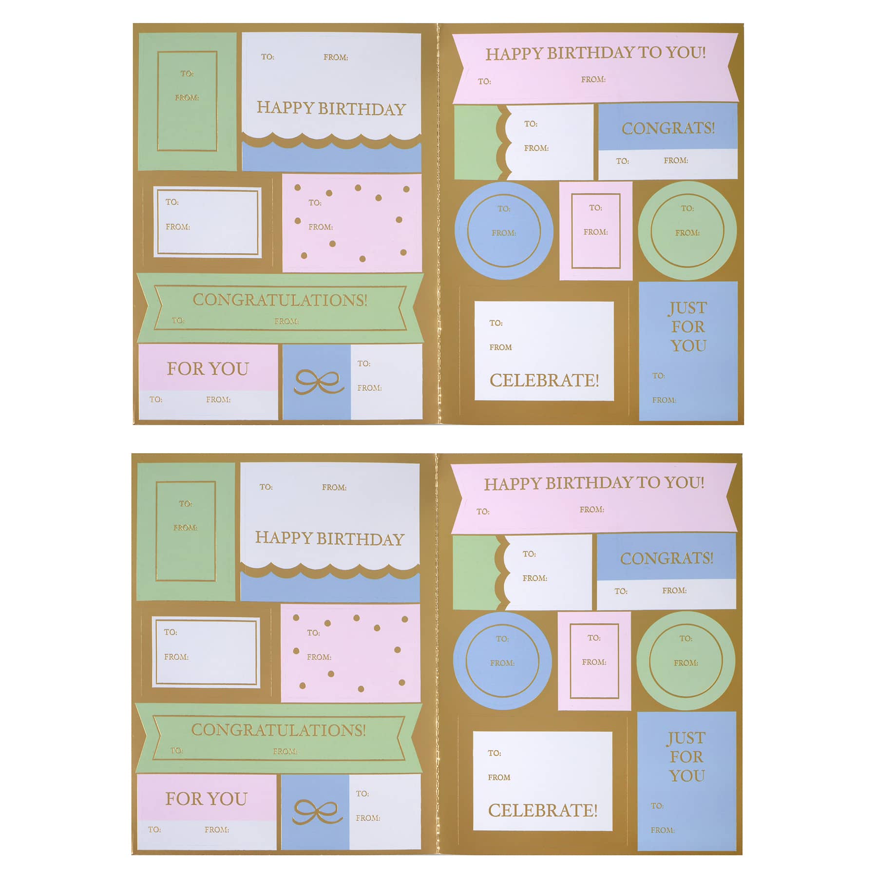 Pastel Sticker Gift Tags, 30ct. by Celebrate It™