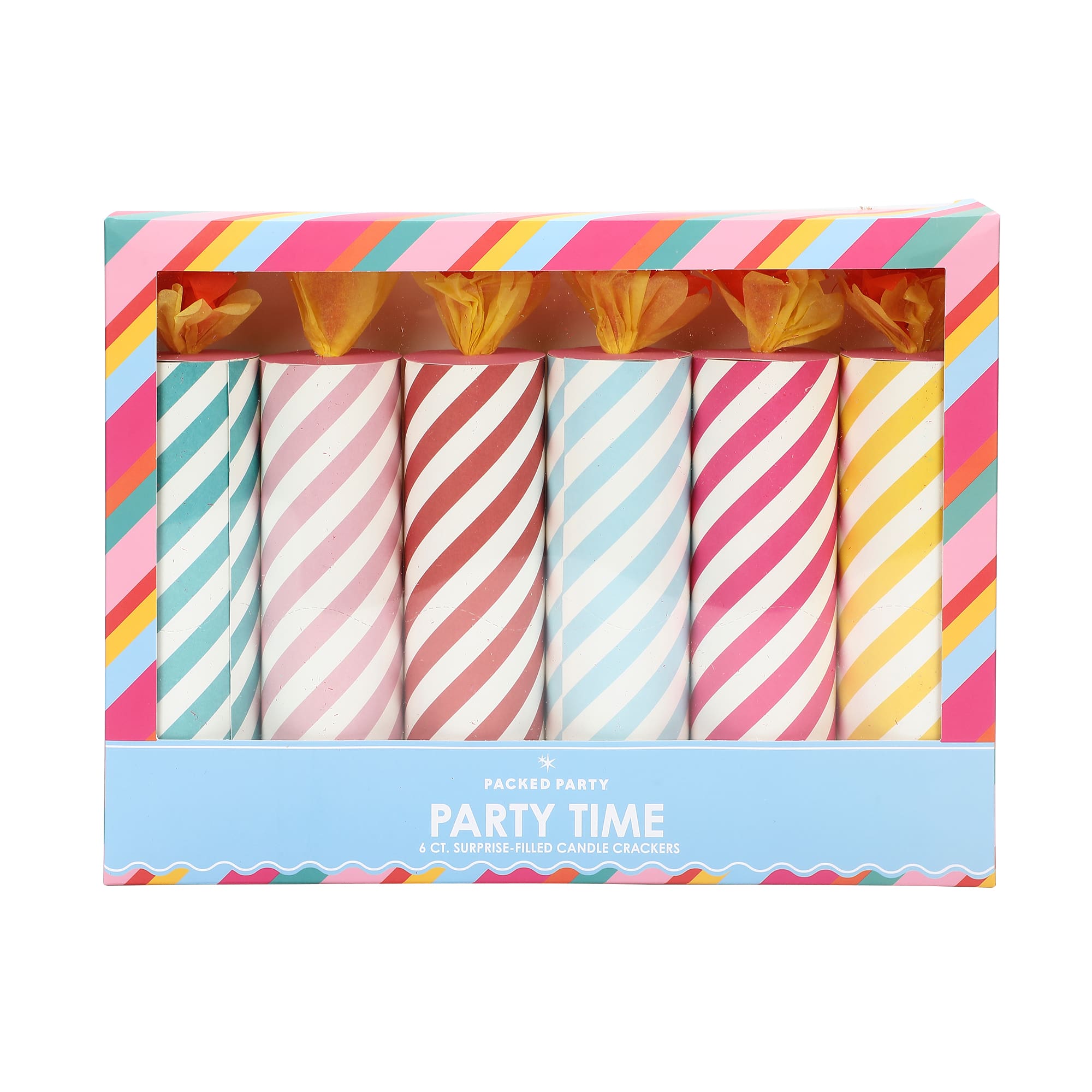Packed Party 7" Surprised-Filled Candle Crackers, 6ct.