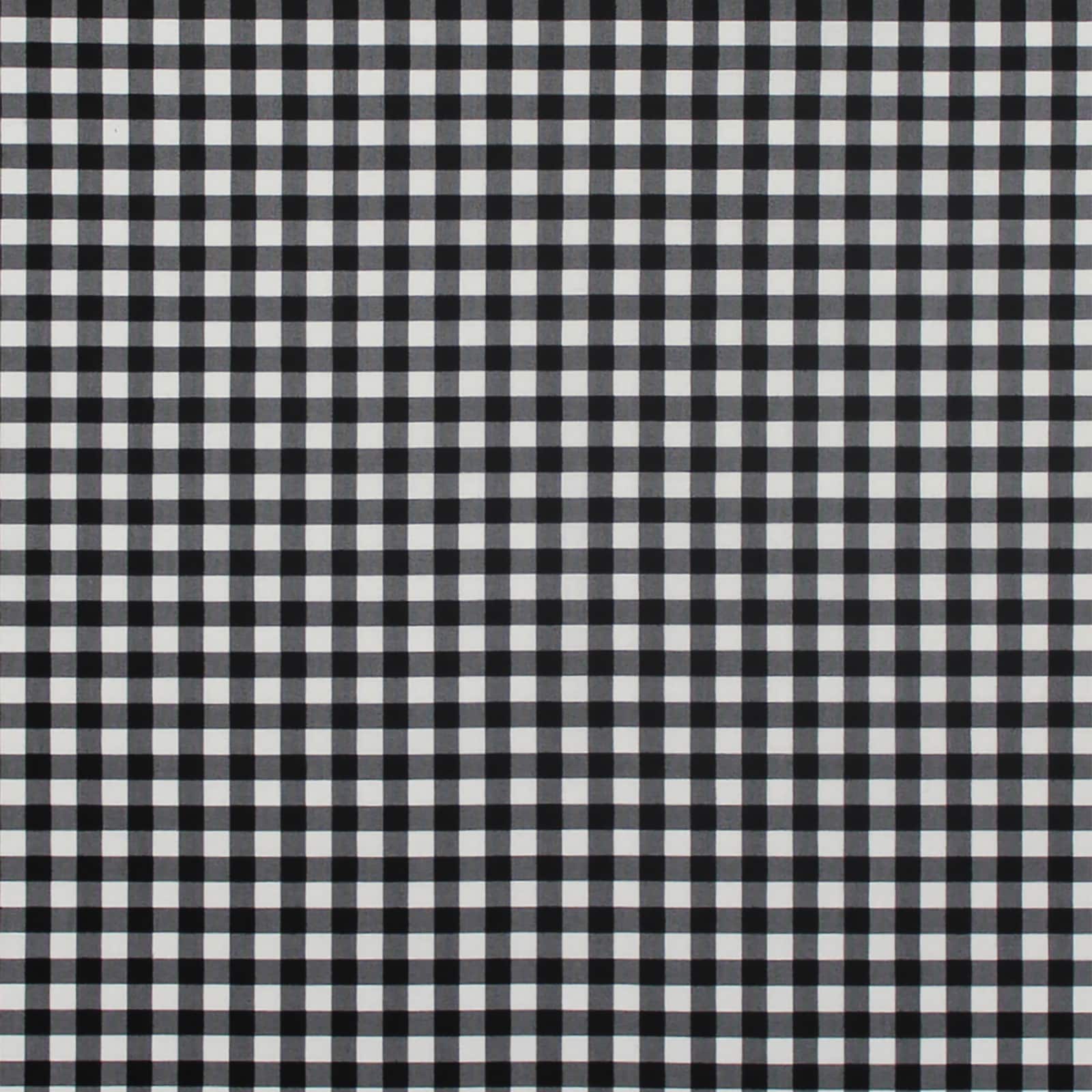 Camelot Fabric Mixology Black Gingham Cotton Home Décor Fabric