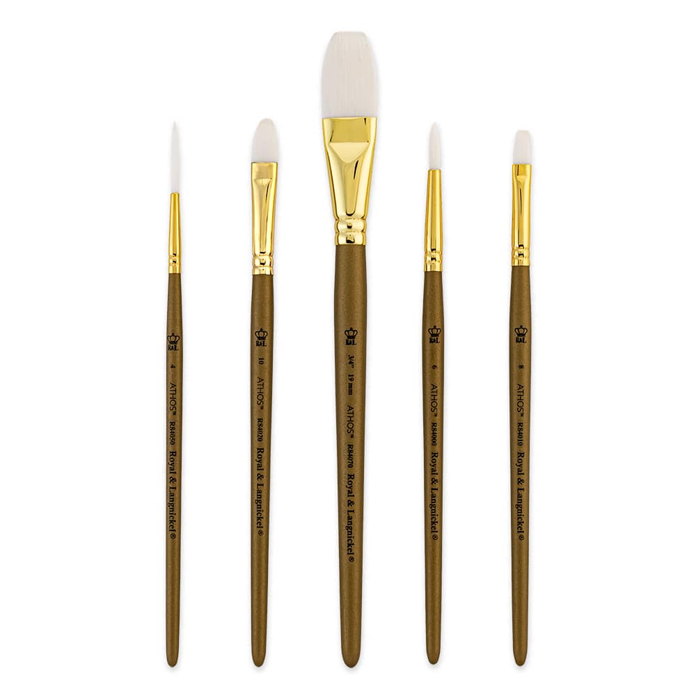 Royal & Langnickel® Athos™ All Media 5 Piece Variety Brush Set