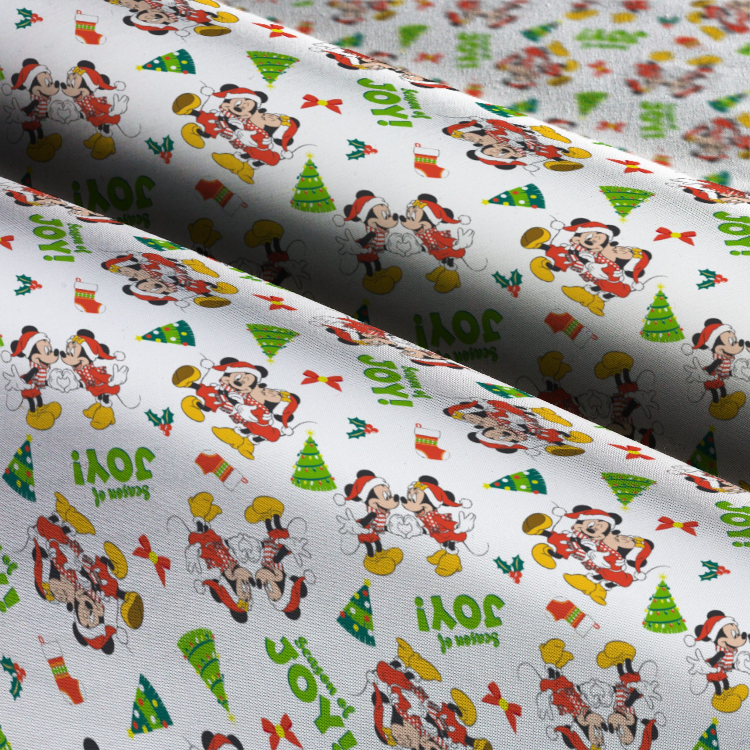 Disney® Mickey & Minnie Christmas Cotton Fabric - Image 3