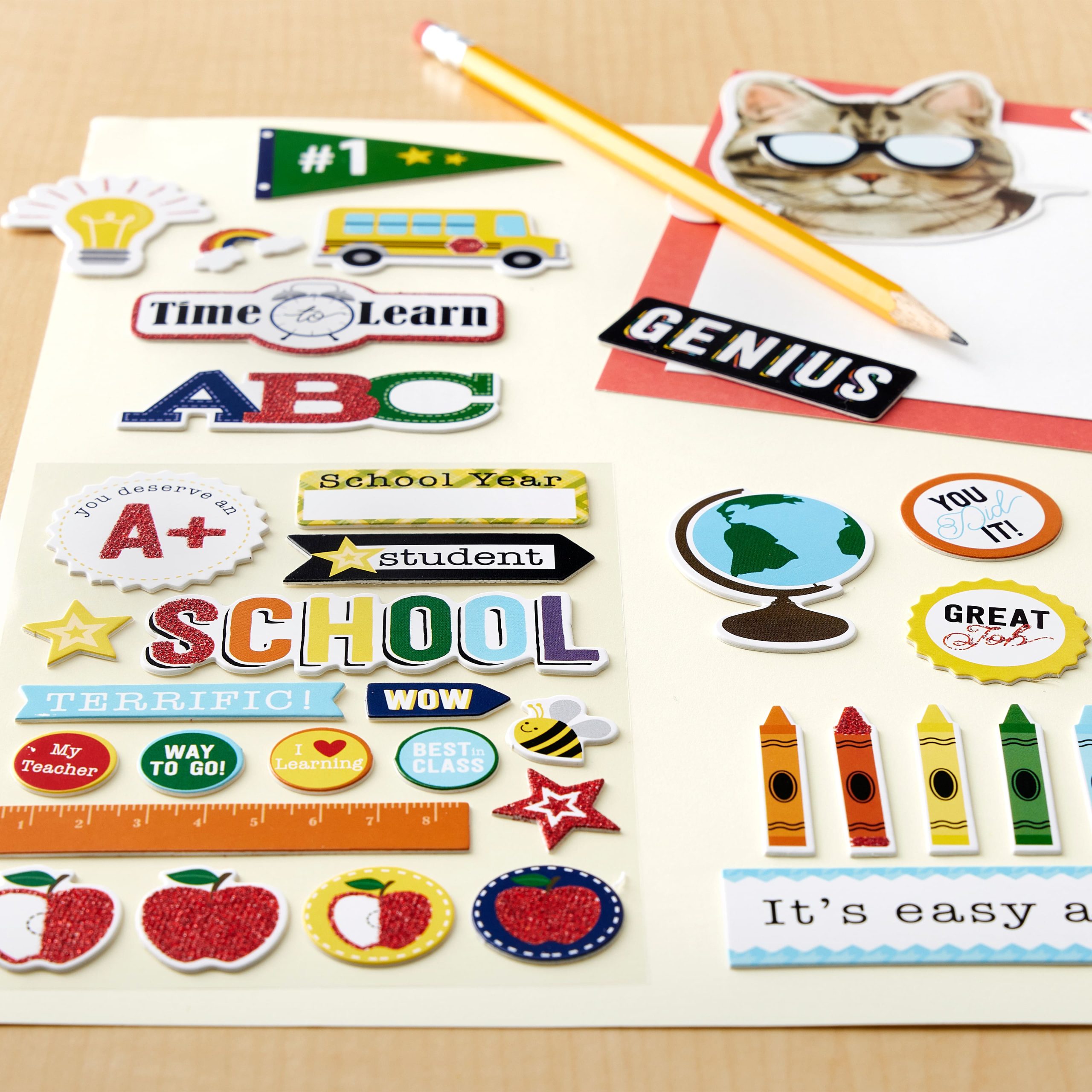 School Flipbook Chipboard Dimensional Stickers by Recollections™ - Image 2