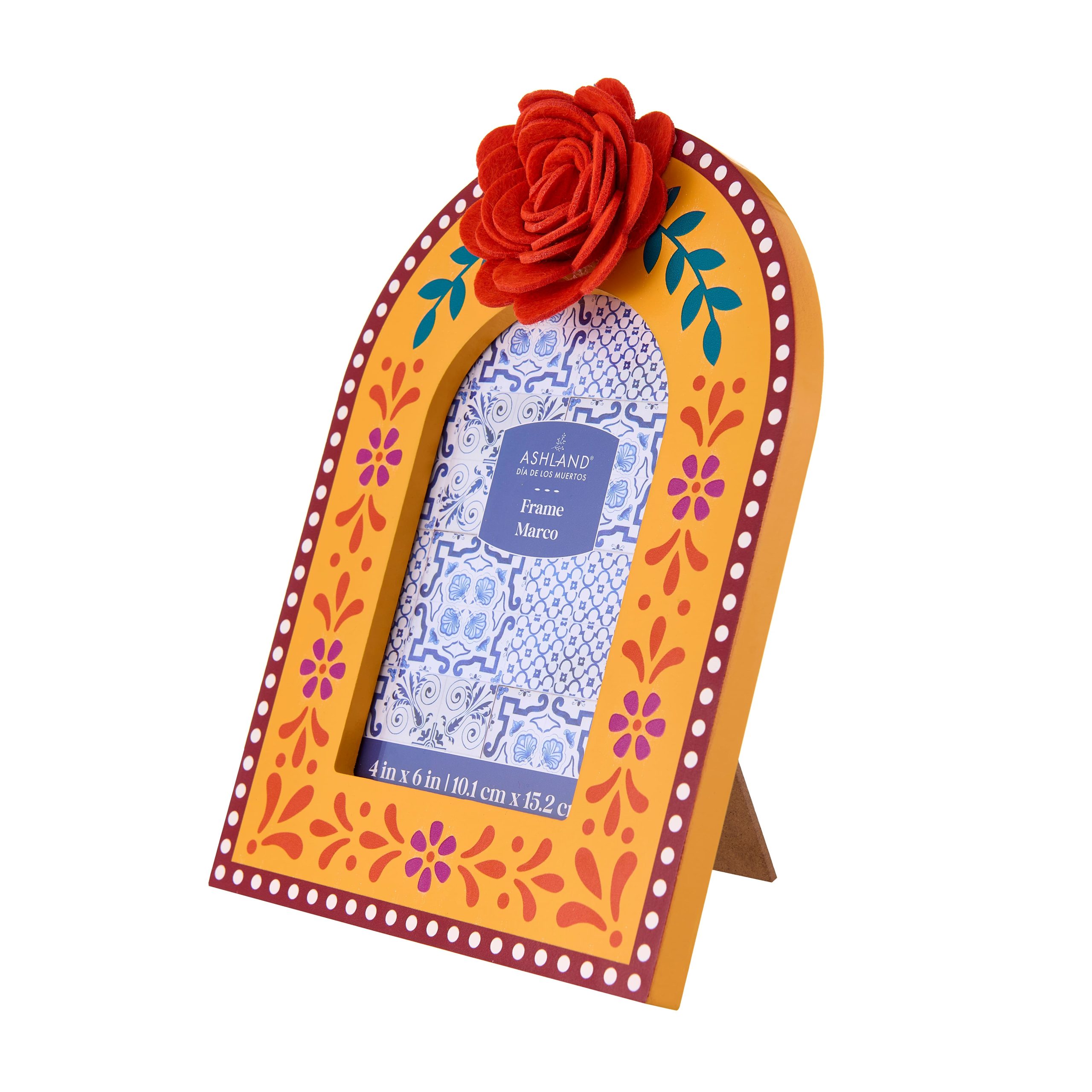 4" x 6" Tabletop Photo Frame with Marigold by Ashland® - Image 2