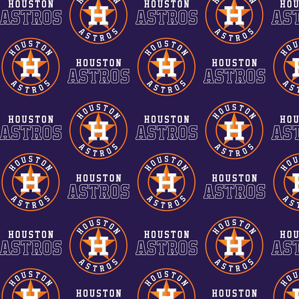 MLB Houston Astros Logo Cotton Fabric