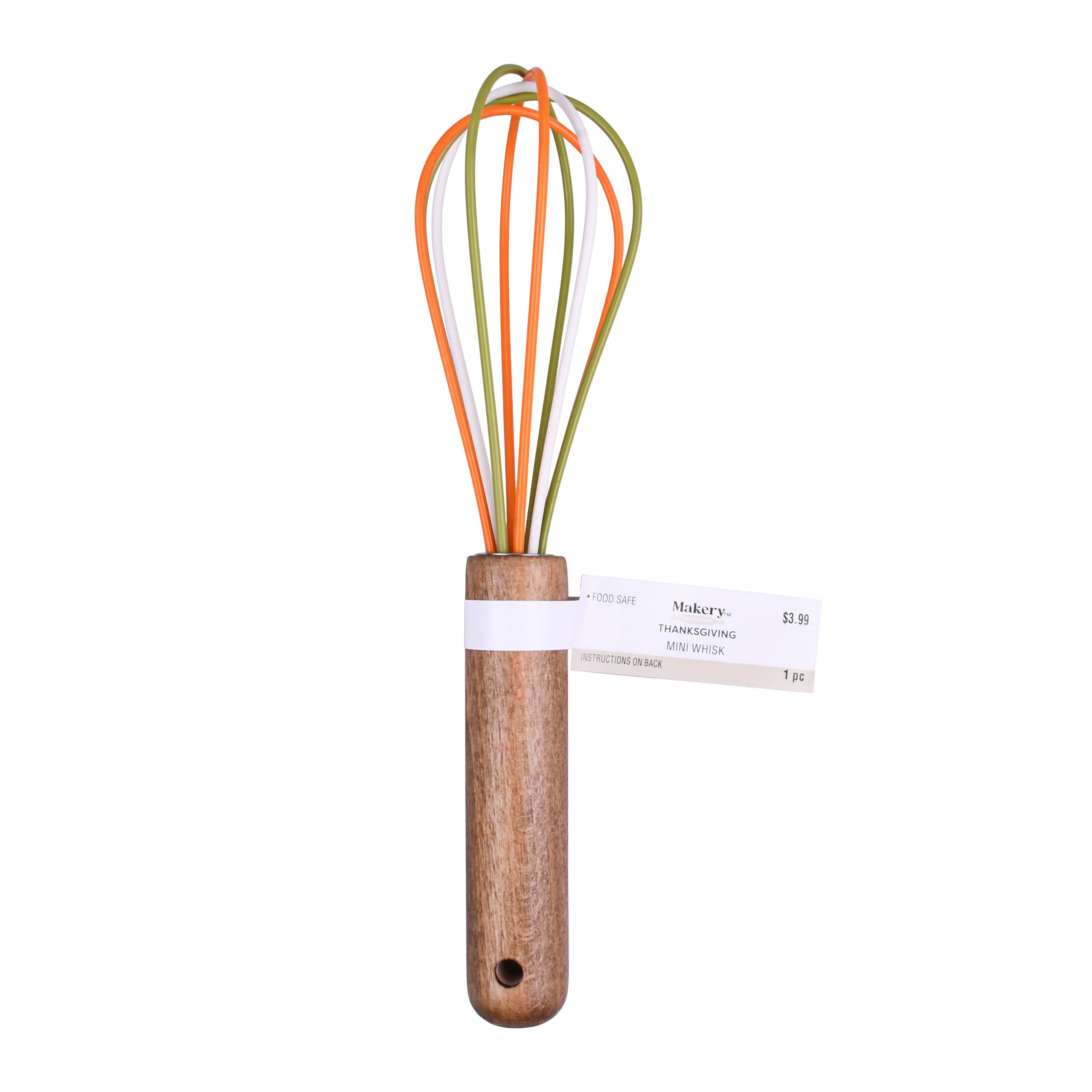 Mini Green & Orange Whisk by Makery™