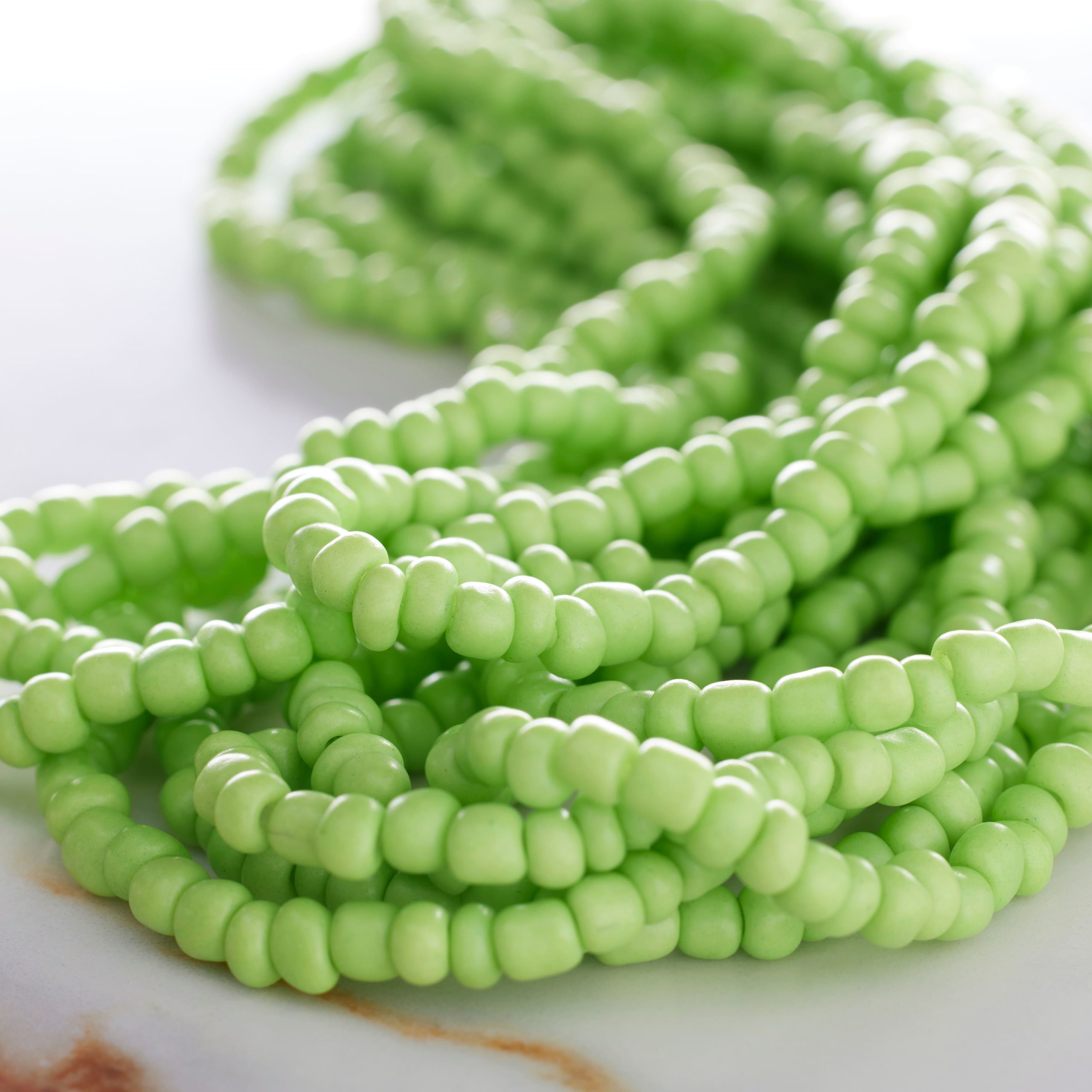Green Glass Seed Beads, 6/0 by Bead Landing™ - Image 2