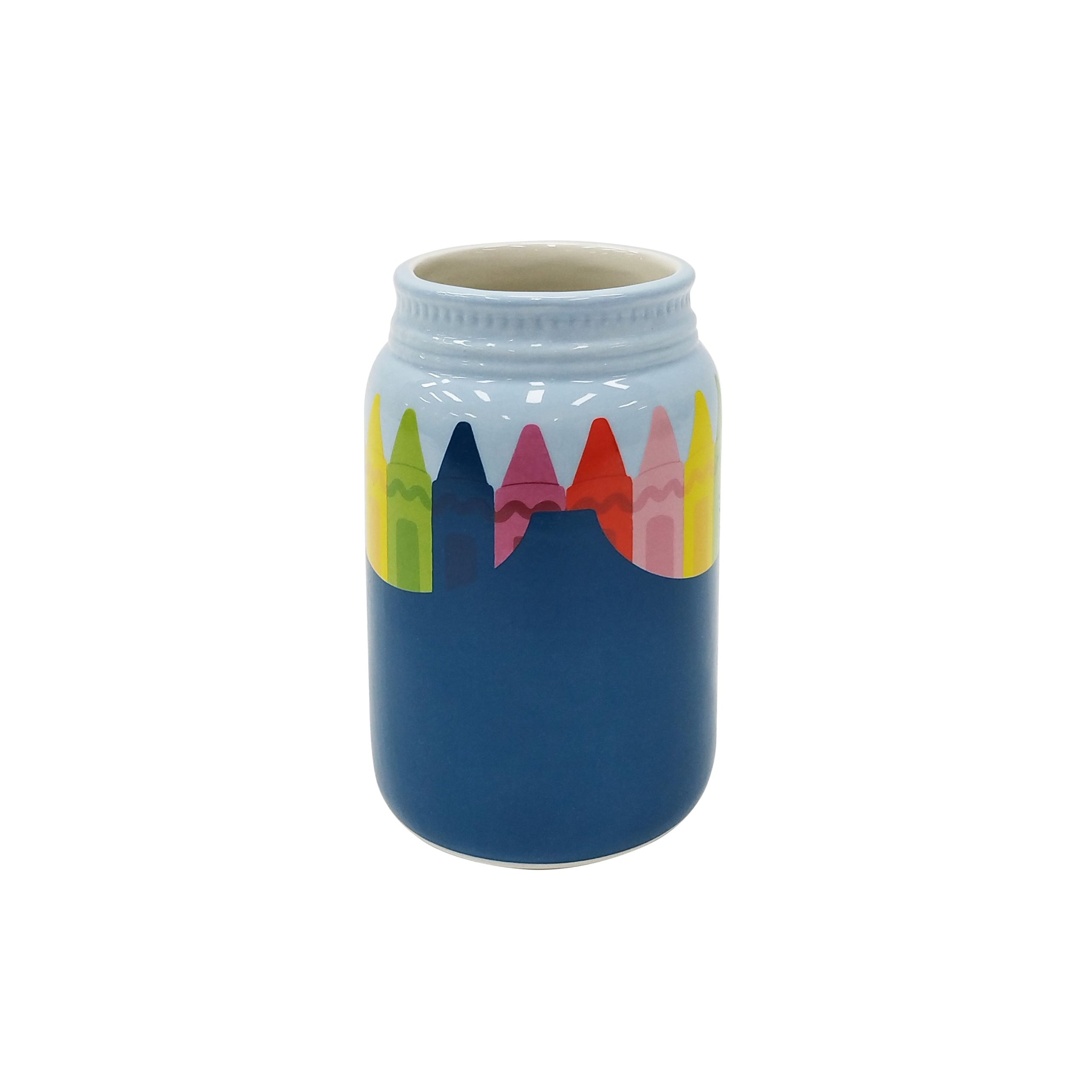 6" Crayons Ceramic Jar by B2C™ - Image 3