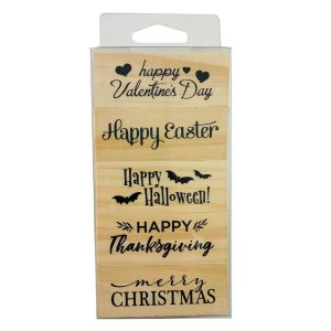 Holidays Wood Stamp Set by Recollections™